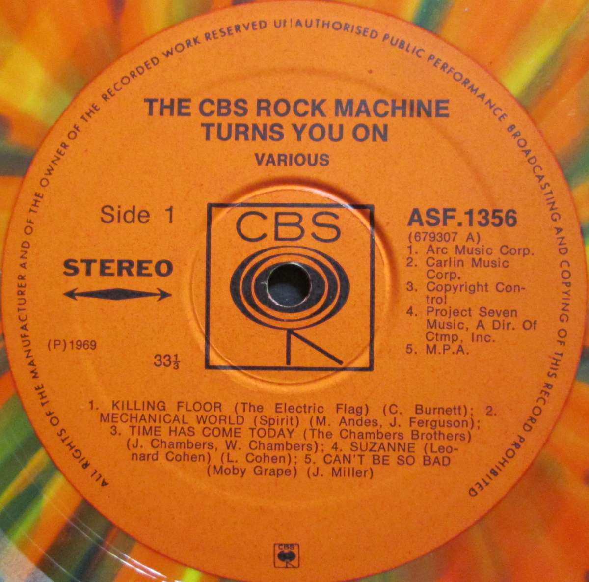 VARIOUS ARTISTS - THE CBS ROCK MACHINE TURNS YOU ON   (LP/VINYL)