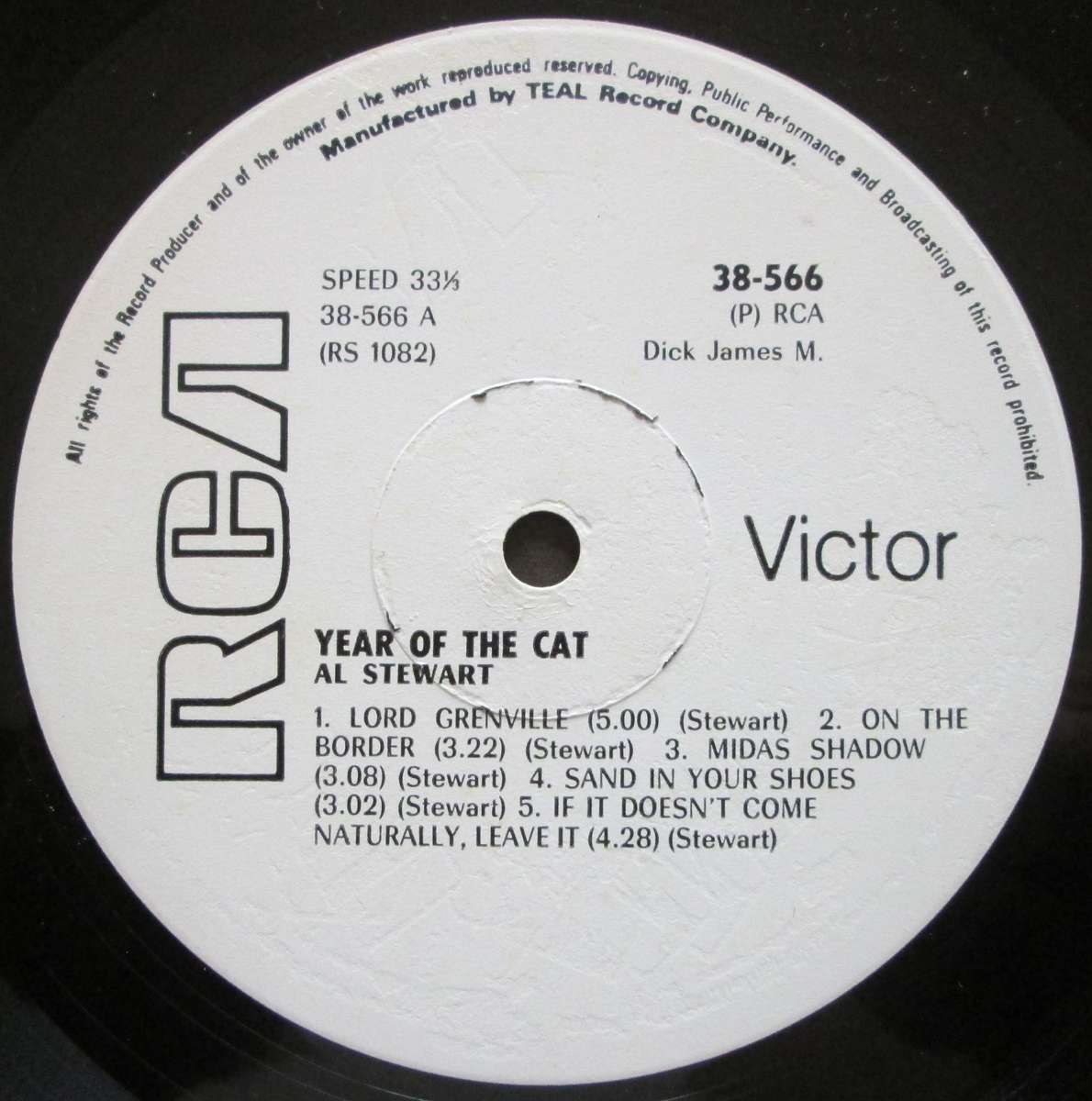 AL STEWART - YEAR OF THE CAT   (LP/VINYL)