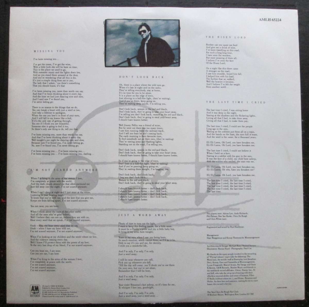 CHRIS DE BURGH - FLYING COLOURS  (LP/VINYL)