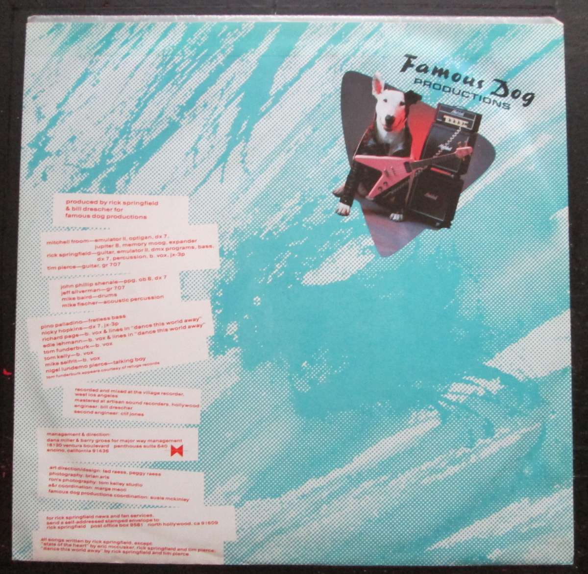 RICK SPRINGFIELD - TAO  (LP/VINYL)