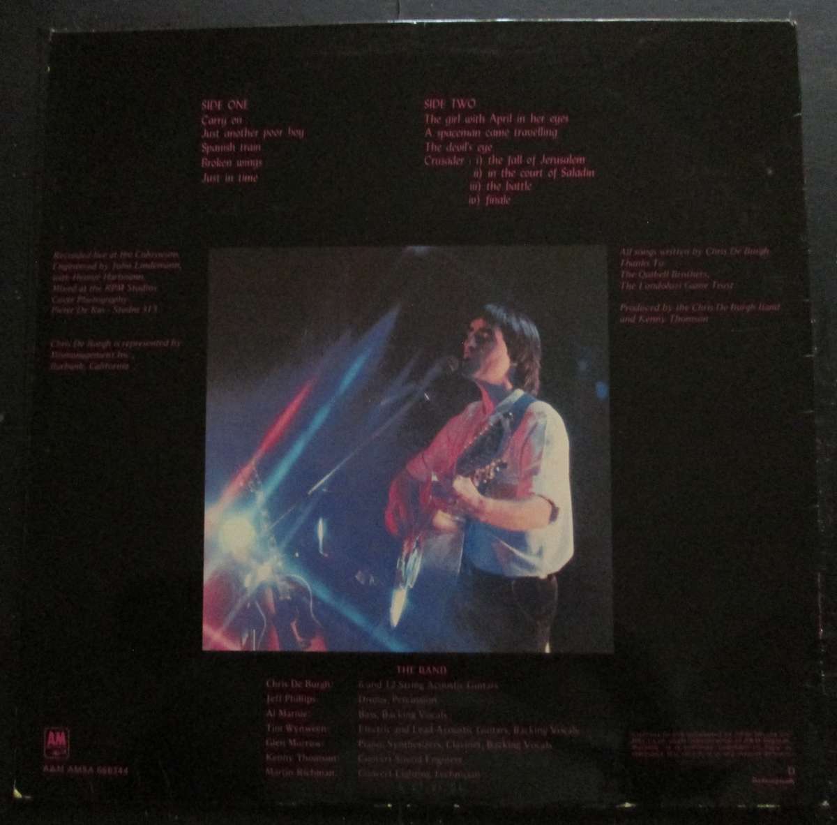 CHRIS DE BURGH - LIVE IN S.A.   (LP/VINYL)