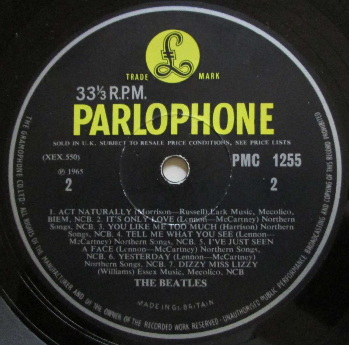 THE BEATLES - HELP!   (LP/VINYL)