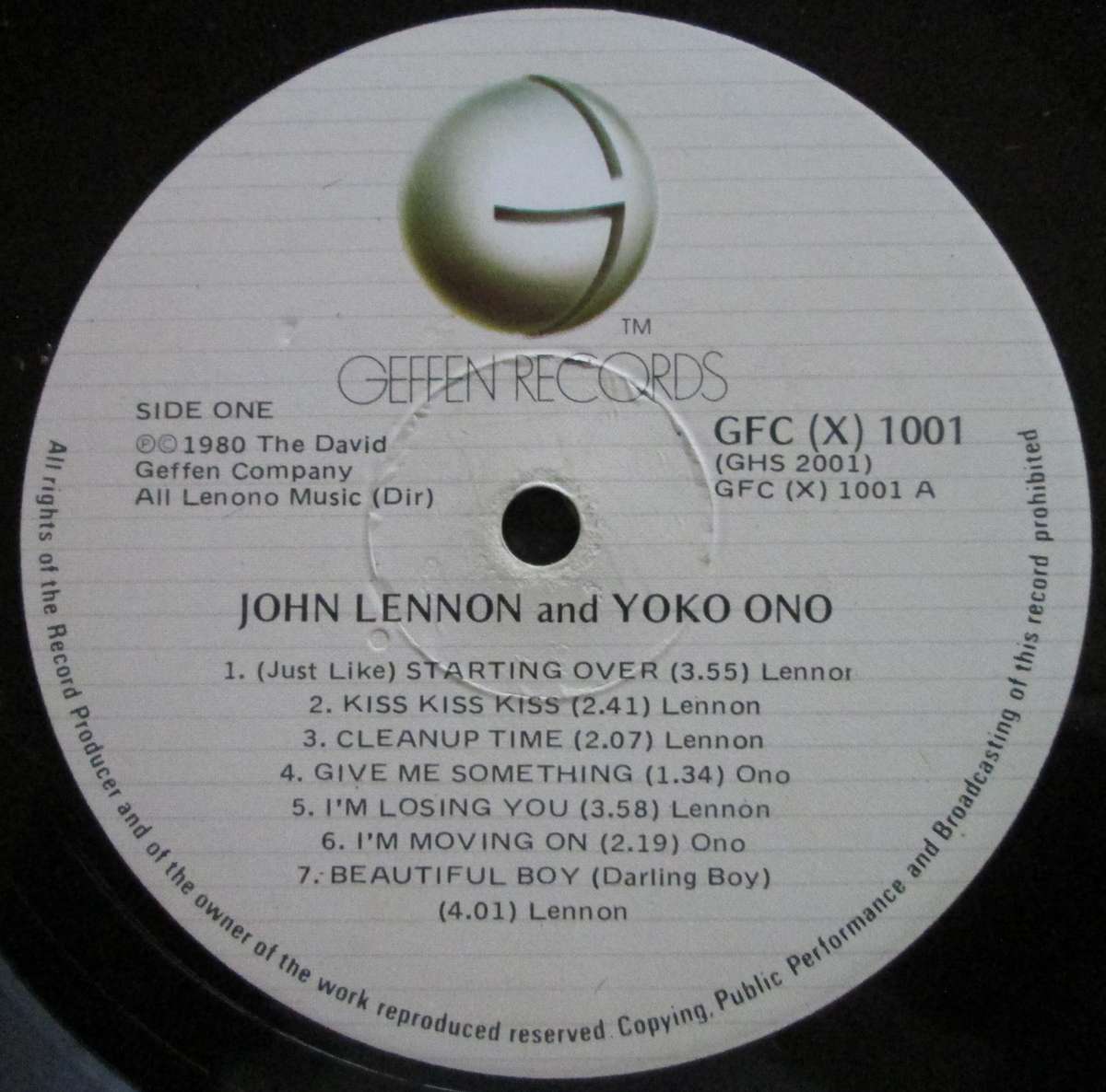 JOHN LENNON / YOKO ONO - DOUBLE FANTASY   (LP/VINYL)