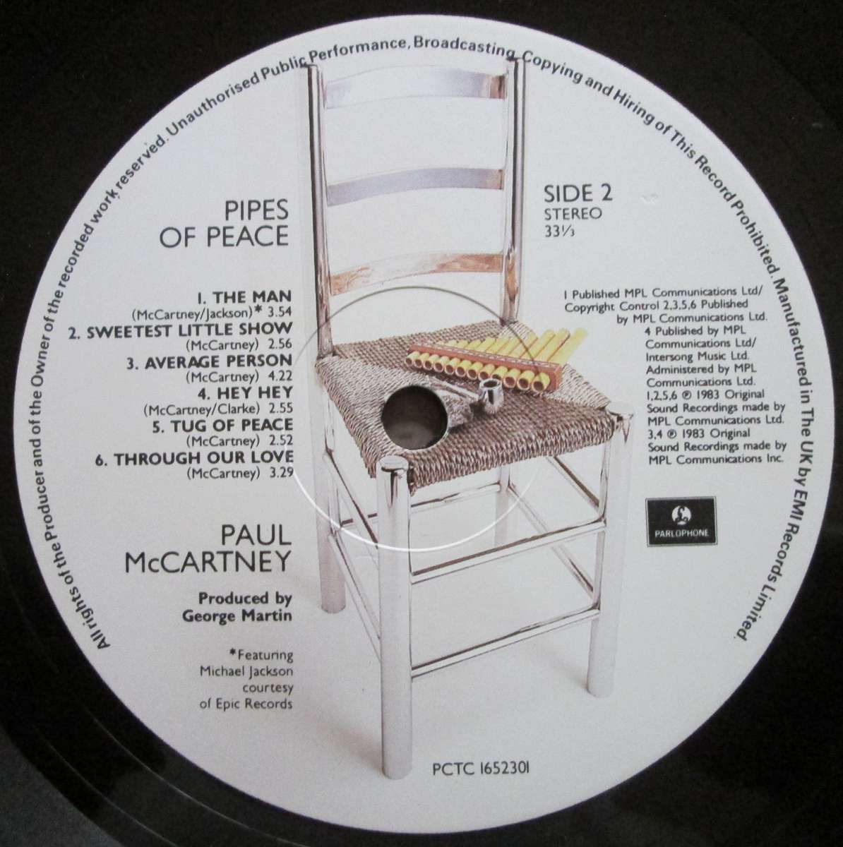 PAUL McCARTNEY - PIPES OF PEACE  (LP/VINYL)