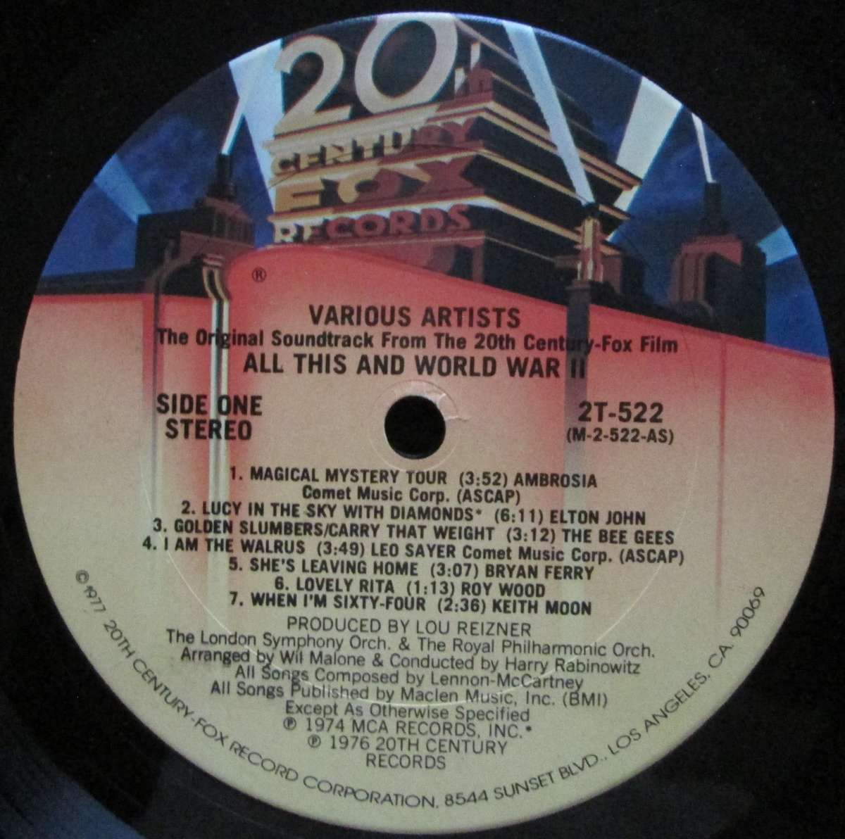 VARIOUS ARTISTS - ALL THIS AND WORLD WAR II (2xLP/VINYL)