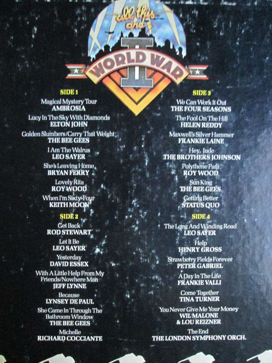 VARIOUS ARTISTS - ALL THIS AND WORLD WAR II (2xLP/VINYL)