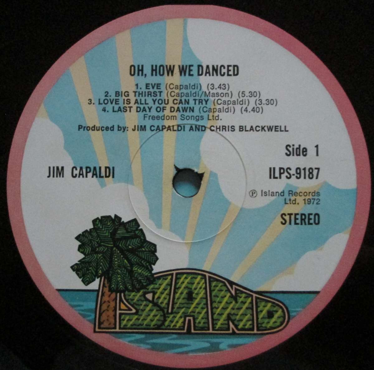 JIM CAPALDI - OH HOW WE DANCED    (LP/VINYL)