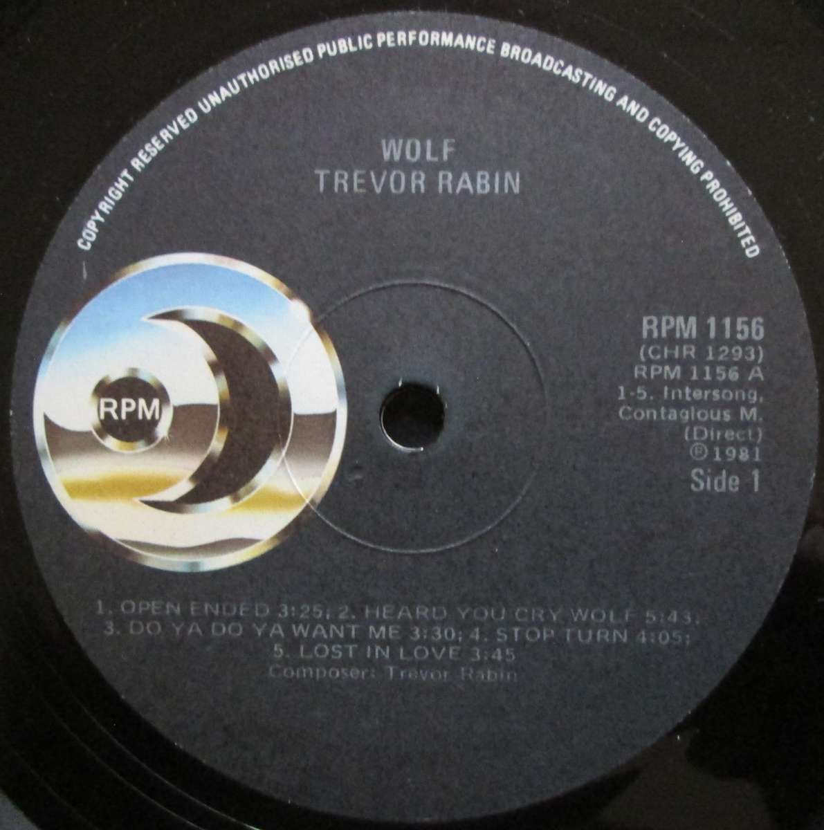 TREVOR RABIN - WOLF (LP/VINYL)