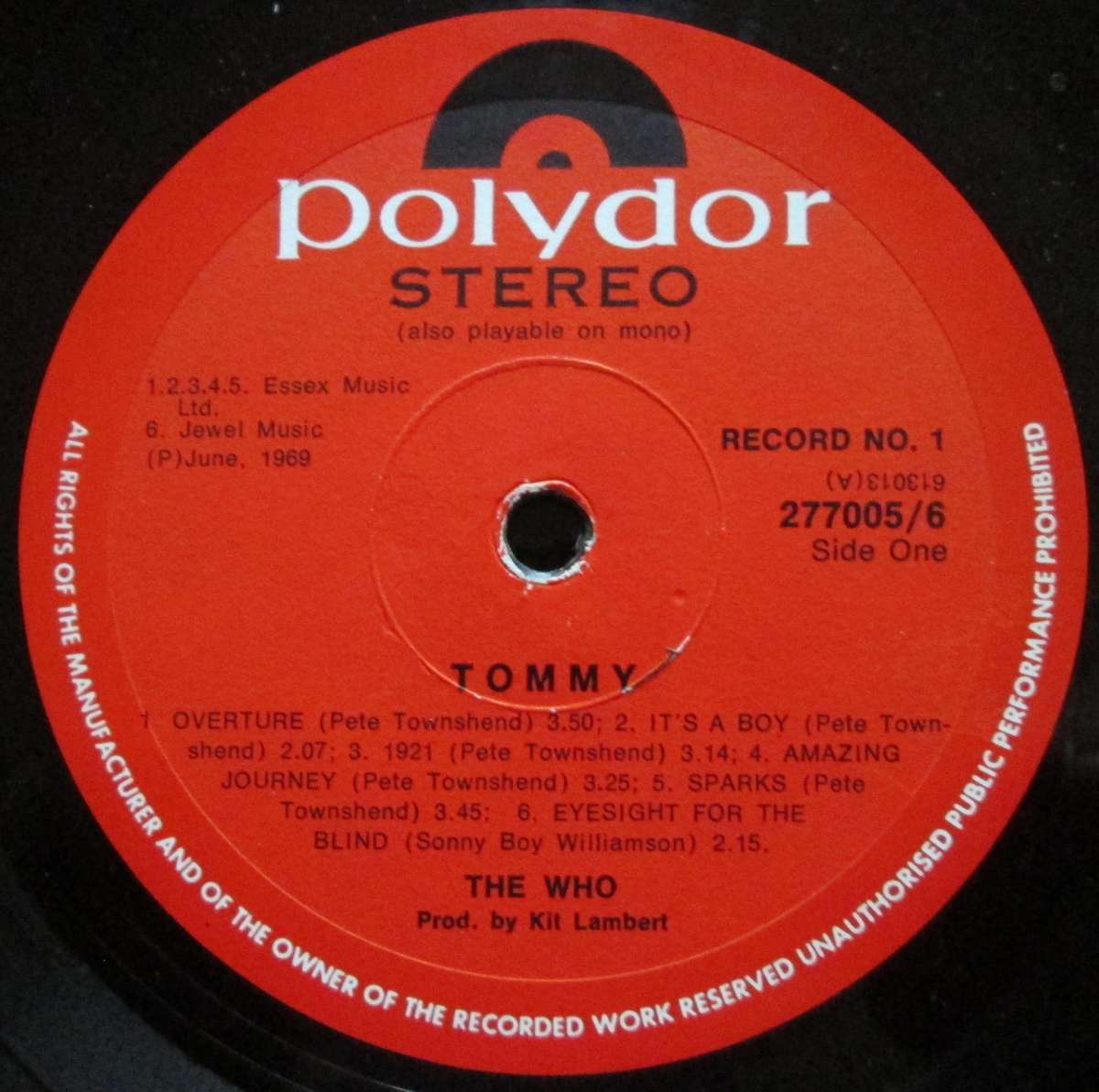 THE WHO - TOMMY (2xLP/VINYL)