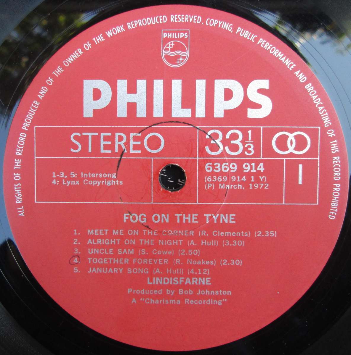 LINDISFARNE  - FOG ON THE TYNE  (LP/VINYL)