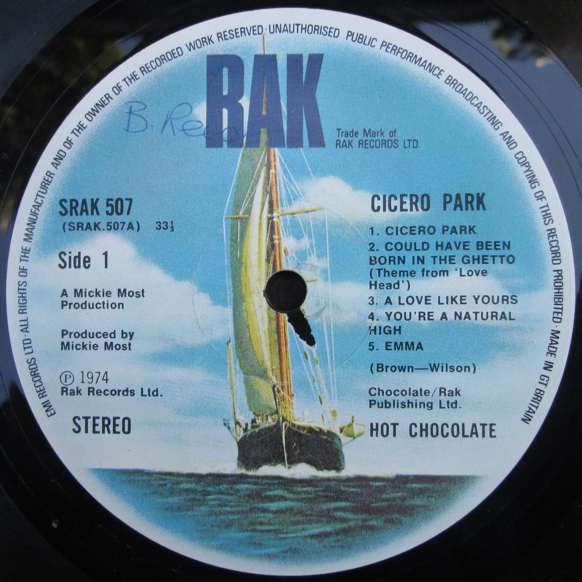 HOT CHOCOLATE - CICERO PARK   (LP/VINYL)
