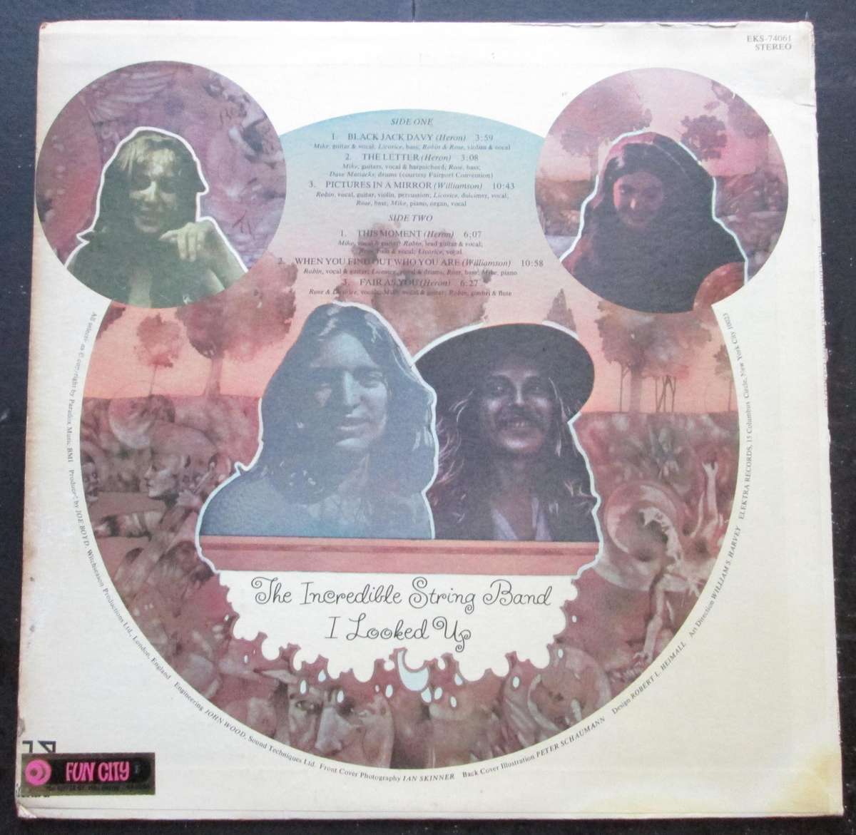 THE INCREDIBLE STRING BAND - I LOOKED UP  (LP/VINYL)