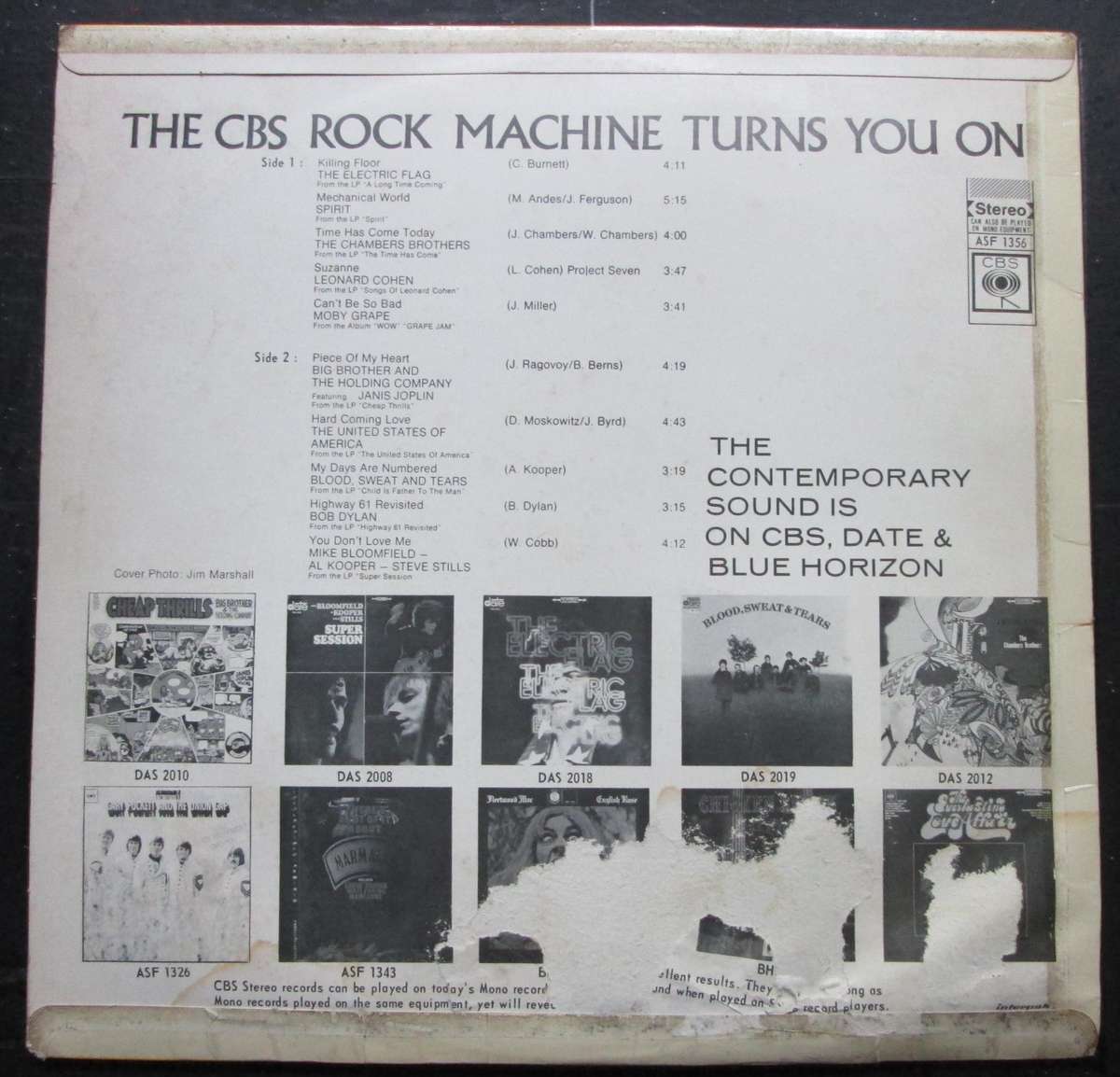 VARIOUS ARTISTS - THE CBS ROCK MACHINE TURNS YOU ON   (LP/VINYL)