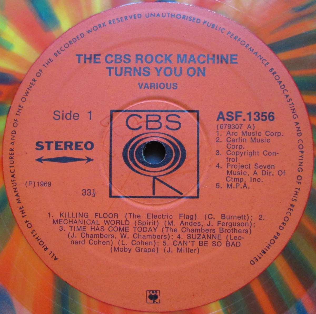VARIOUS ARTISTS - THE CBS ROCK MACHINE TURNS YOU ON   (LP/VINYL)