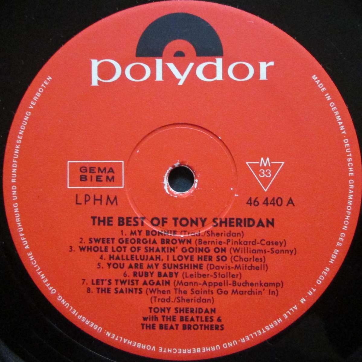 TONY SHERIDAN - THE BEST OF TONY SHERIDAN   (LP/VINYL)
