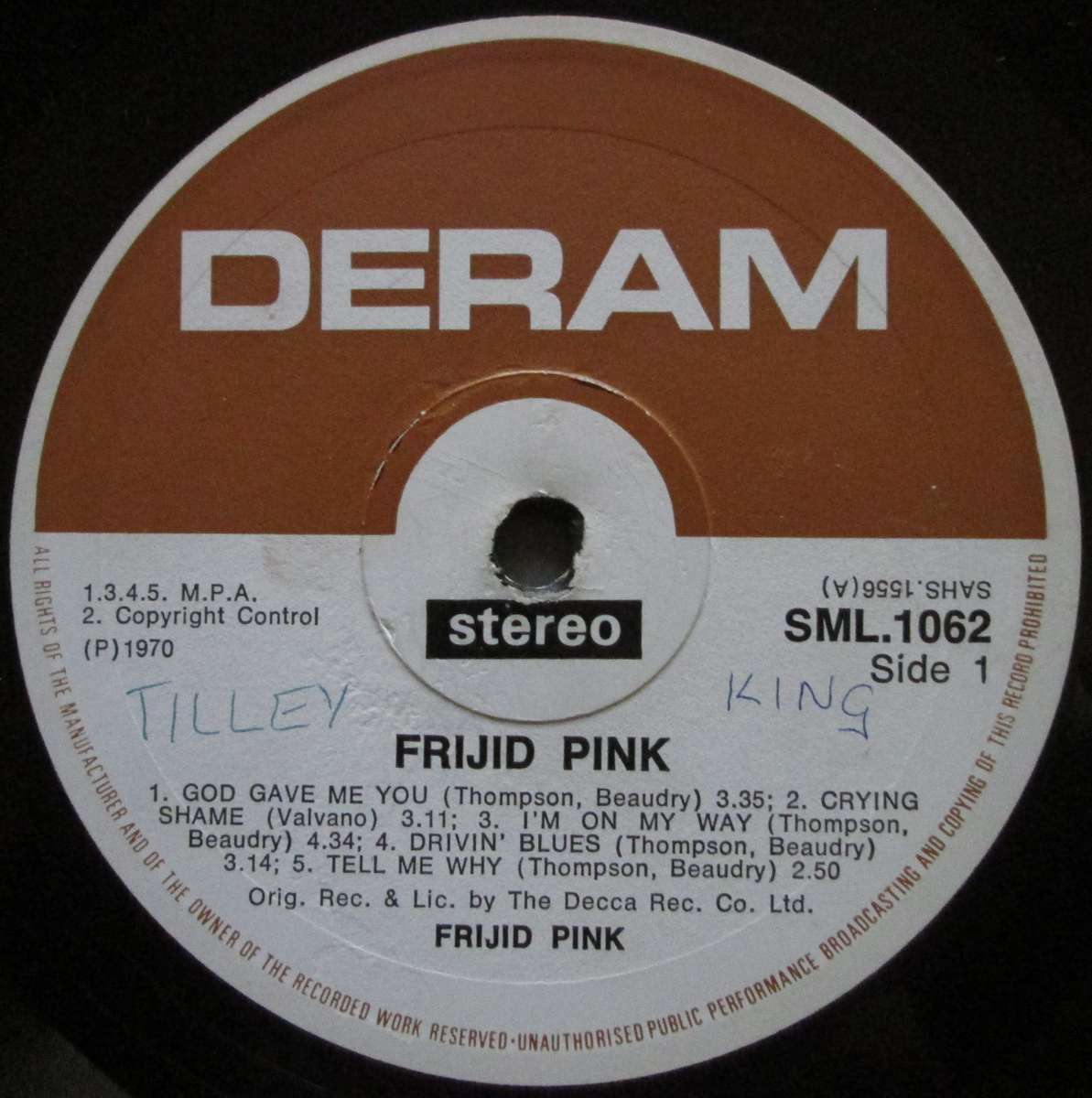 FRIJID PINK - FRIJID PINK  (LP/VINYL)