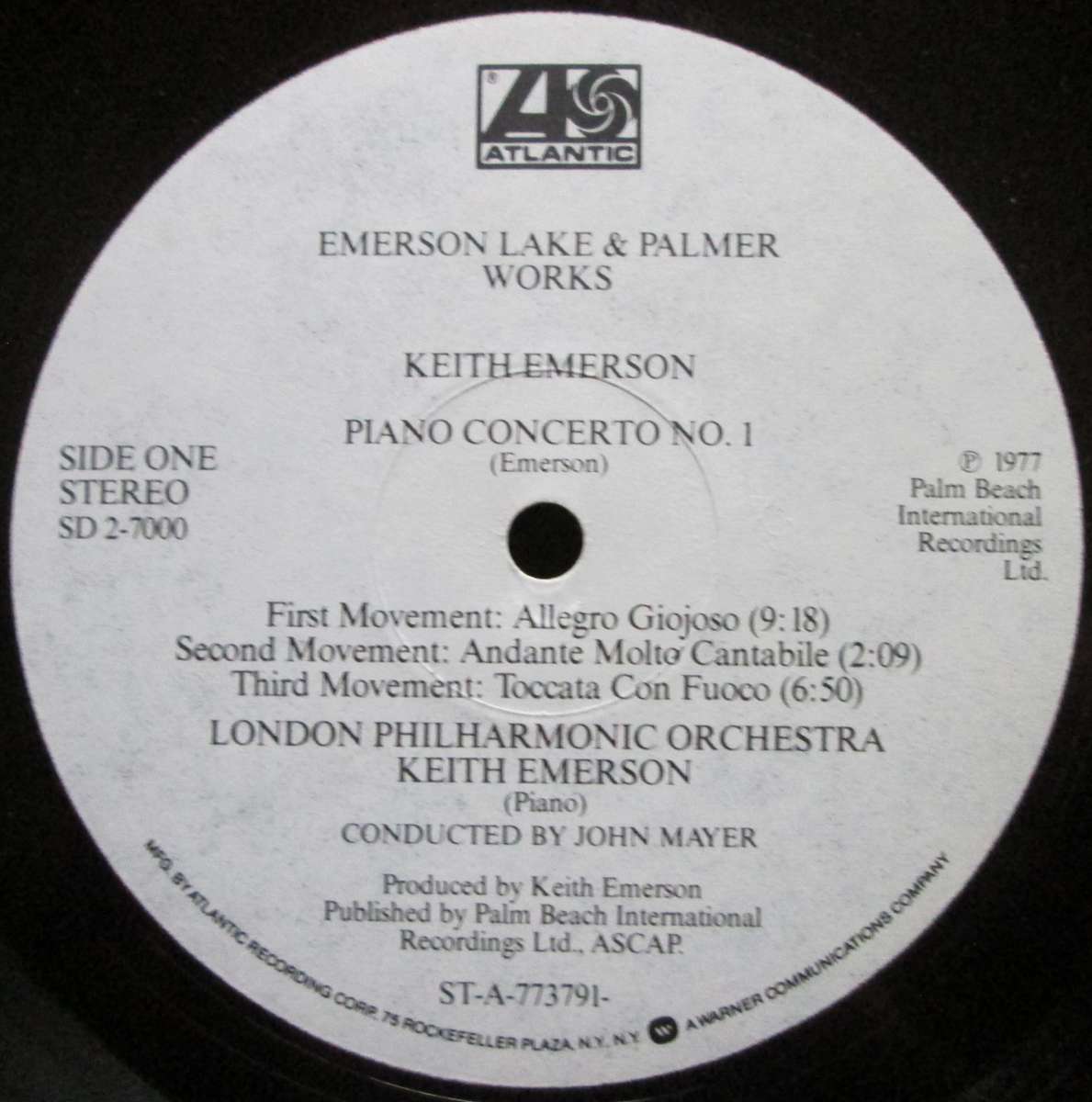 EMERSON LAKE & PALMER - WORKS (VOLUME 1)  (2xLP/VINYL)