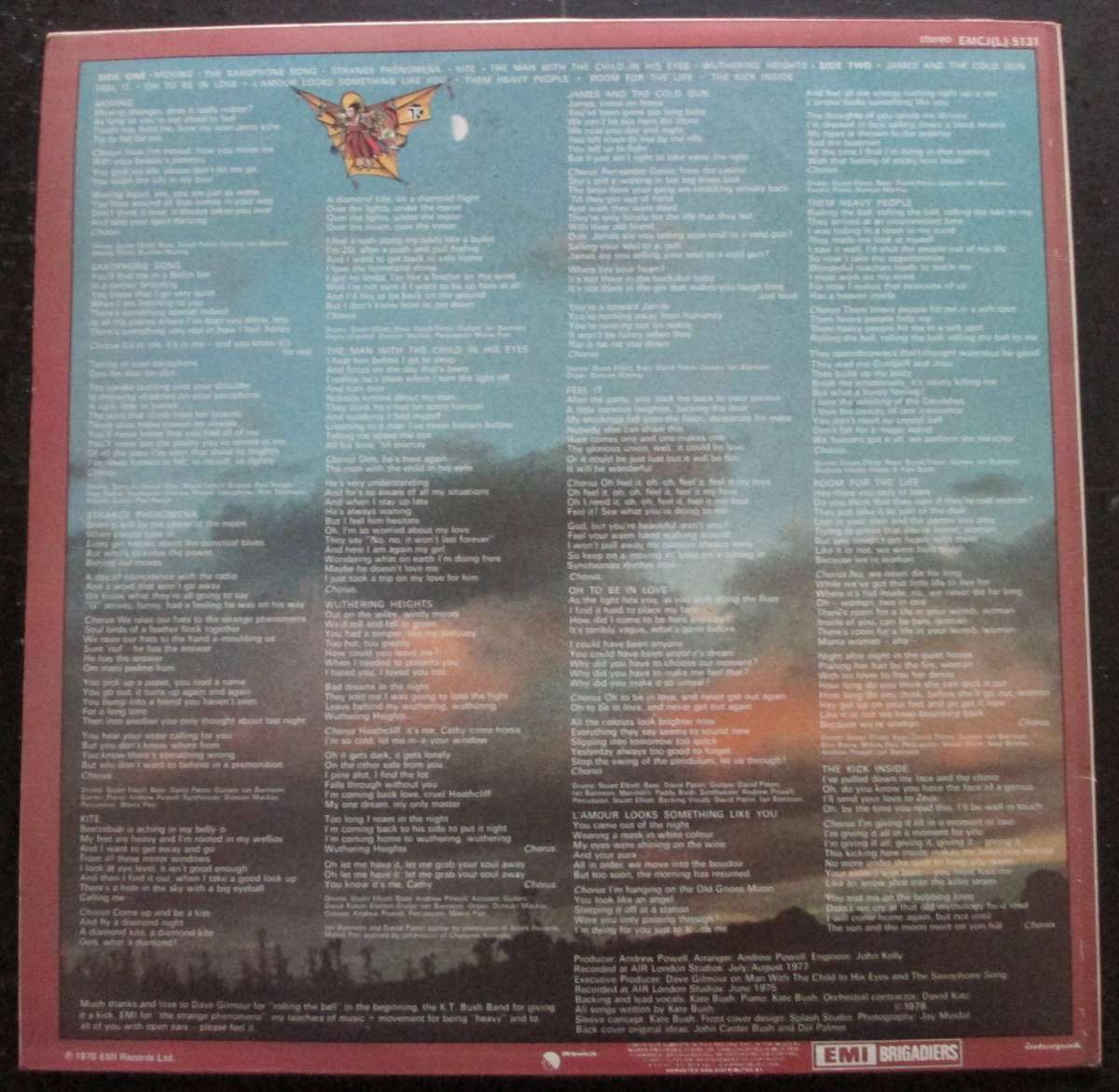 KATE BUSH  - THE KICK INSIDE (LP/VINYL)