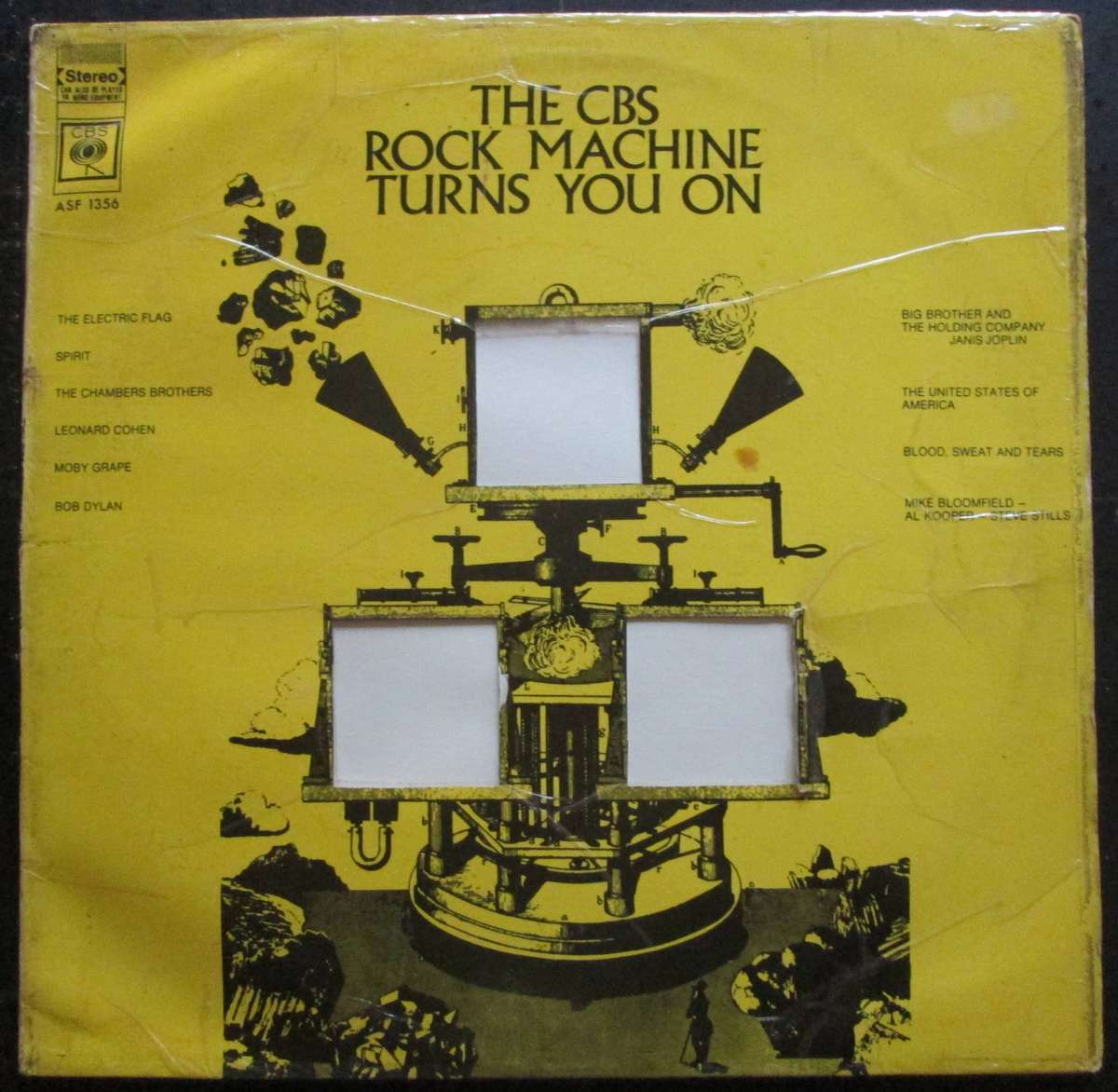 VARIOUS ARTISTS - THE CBS ROCK MACHINE TURNS YOU ON  (LP/VINYL)