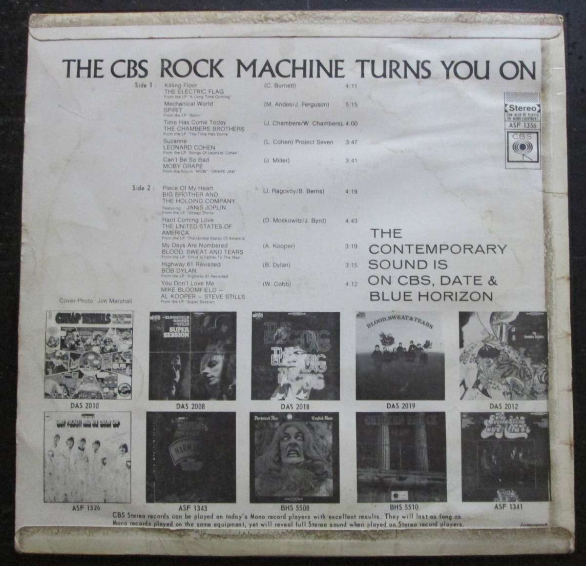 VARIOUS ARTISTS - THE CBS ROCK MACHINE TURNS YOU ON  (LP/VINYL)