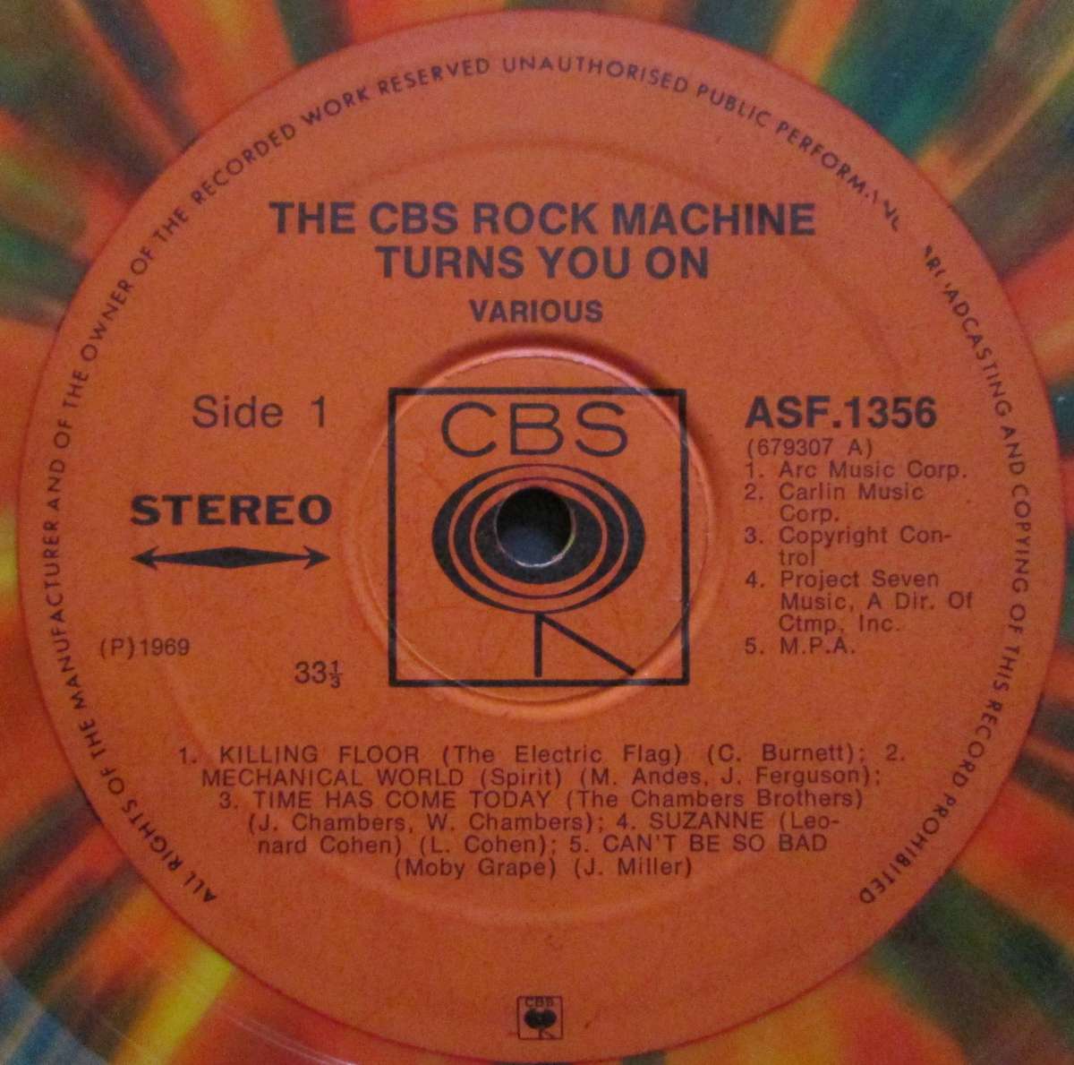 VARIOUS ARTISTS - THE CBS ROCK MACHINE TURNS YOU ON  (LP/VINYL)