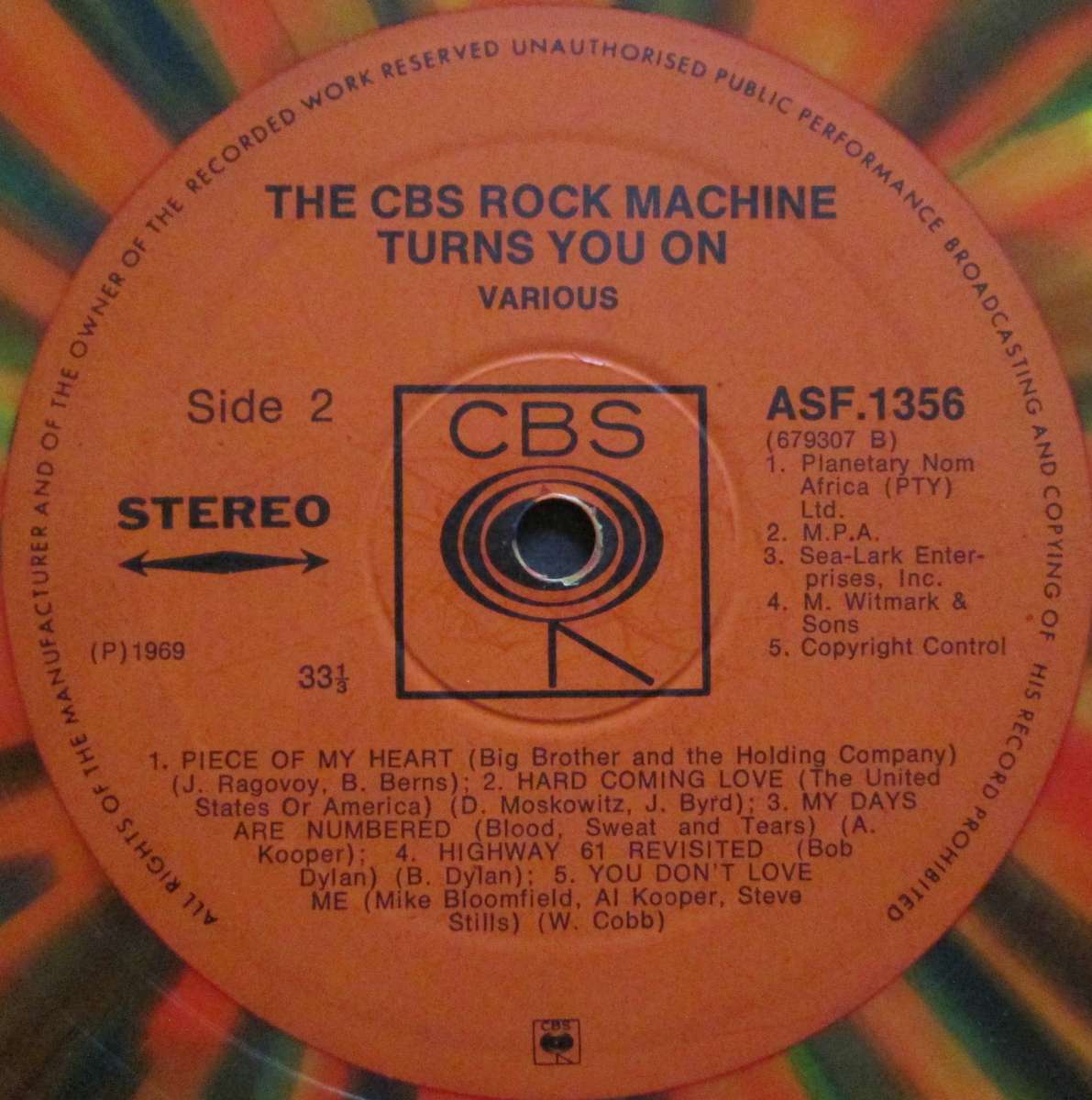 VARIOUS ARTISTS - THE CBS ROCK MACHINE TURNS YOU ON  (LP/VINYL)