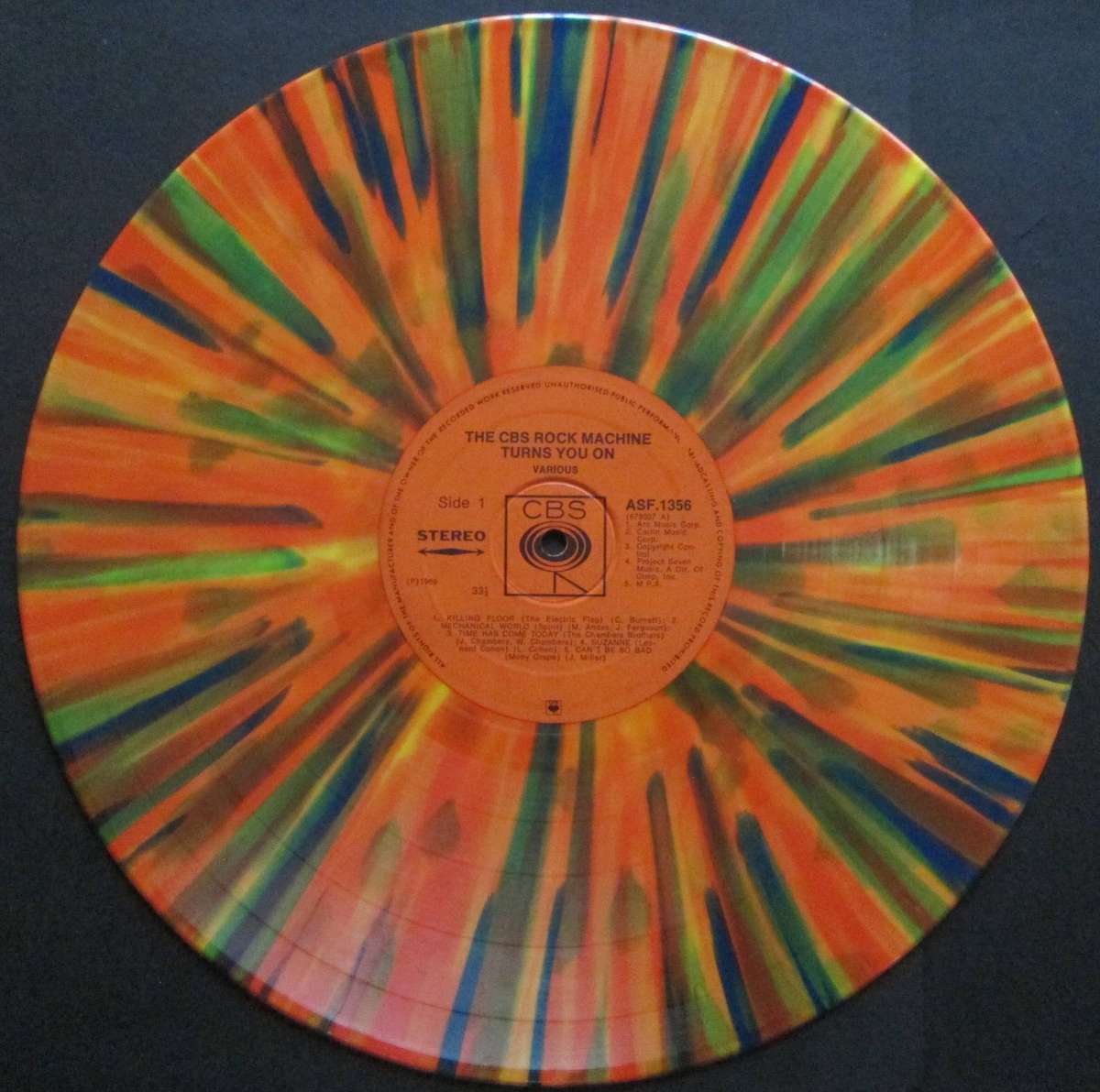 VARIOUS ARTISTS - THE CBS ROCK MACHINE TURNS YOU ON  (LP/VINYL)