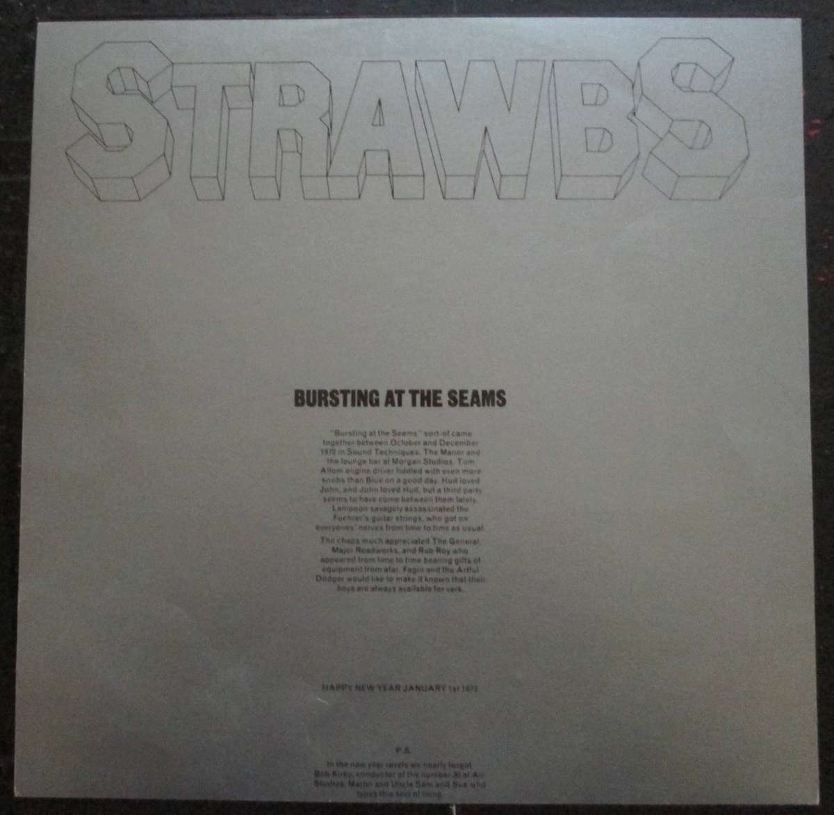 STRAWBS - BURSTING AT THE SEAMS  (LP/VINYL)