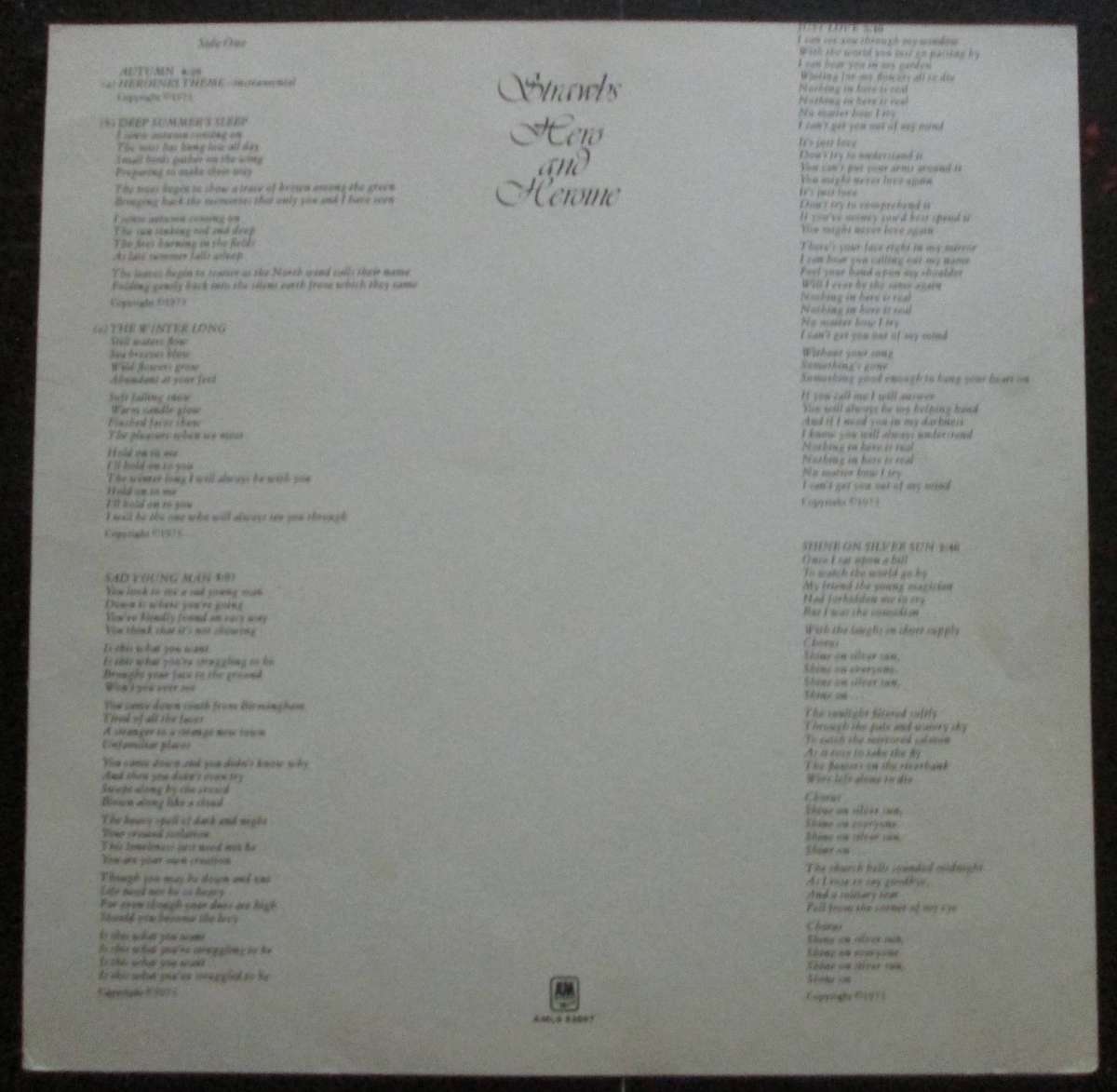 STRAWBS - HERO AND HEROINE  (LP/VINYL)