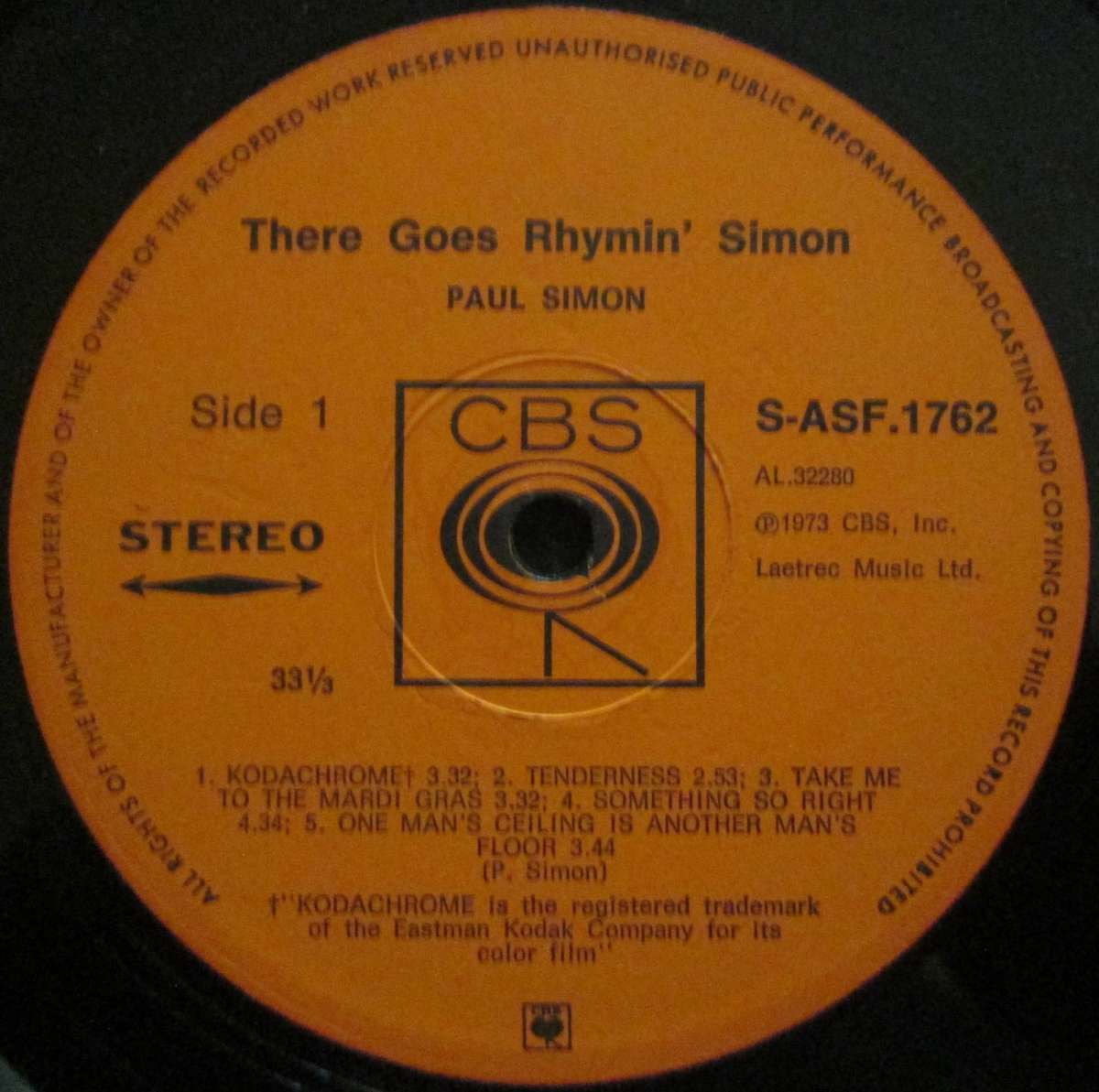 PAUL SIMON - THERE GOES RHYMIN SIMON  (LP/VINYL)