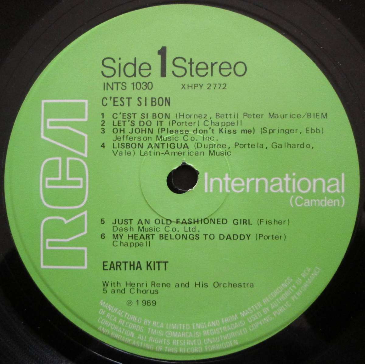 EARTHA KITT  -  CEST SI BON   (LP/VINYL)