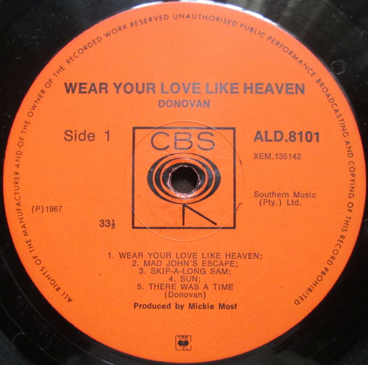 DONOVAN - WEAR YOUR LOVE LIKE HEAVEN    (LP/VINYL)