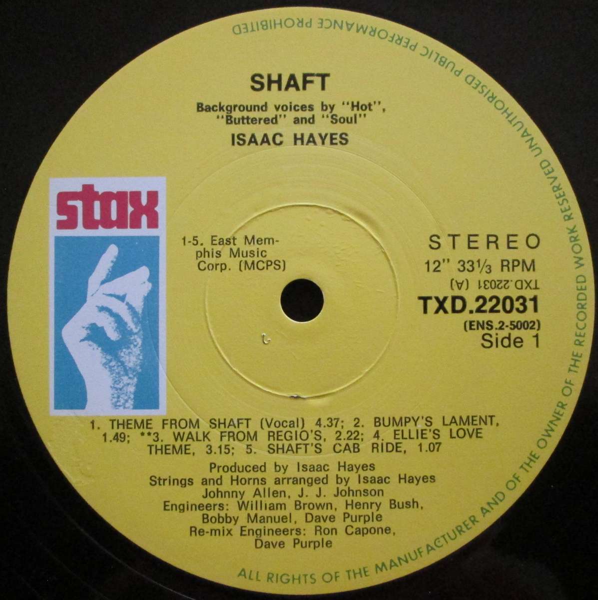 ISAAC HAYES - SHAFT (2xLP/VINYL)