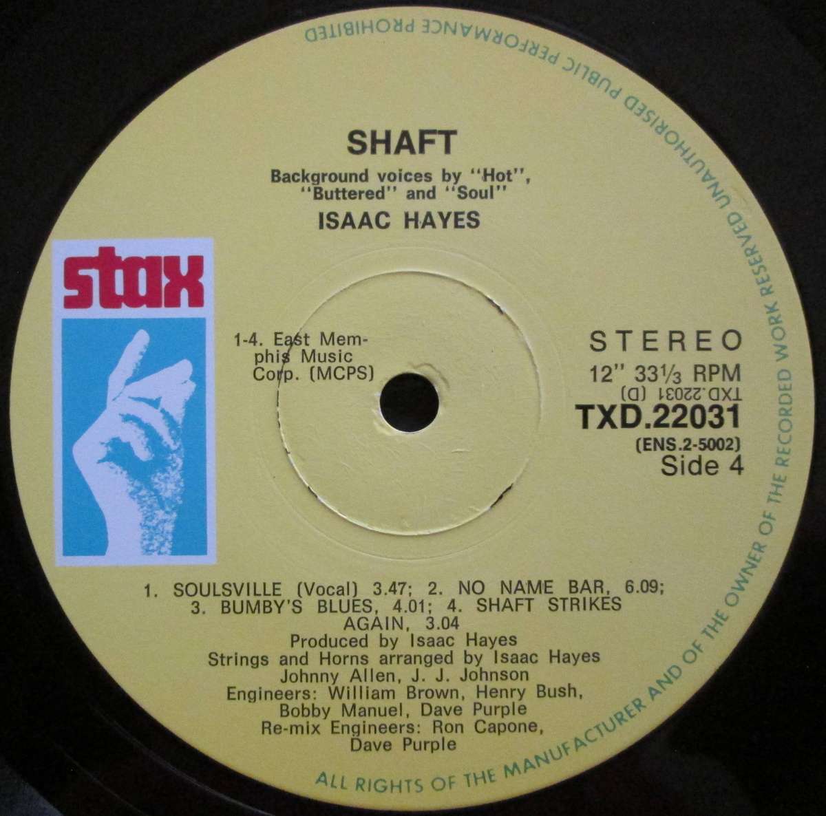 ISAAC HAYES - SHAFT (2xLP/VINYL)