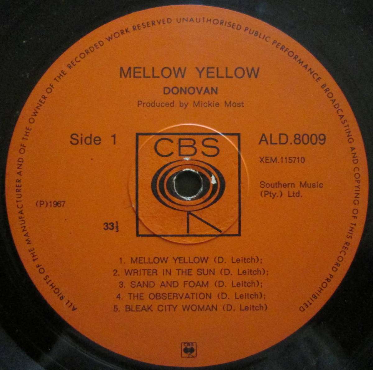 DONOVAN - MELLOW YELLOW  (LP/VINYL)