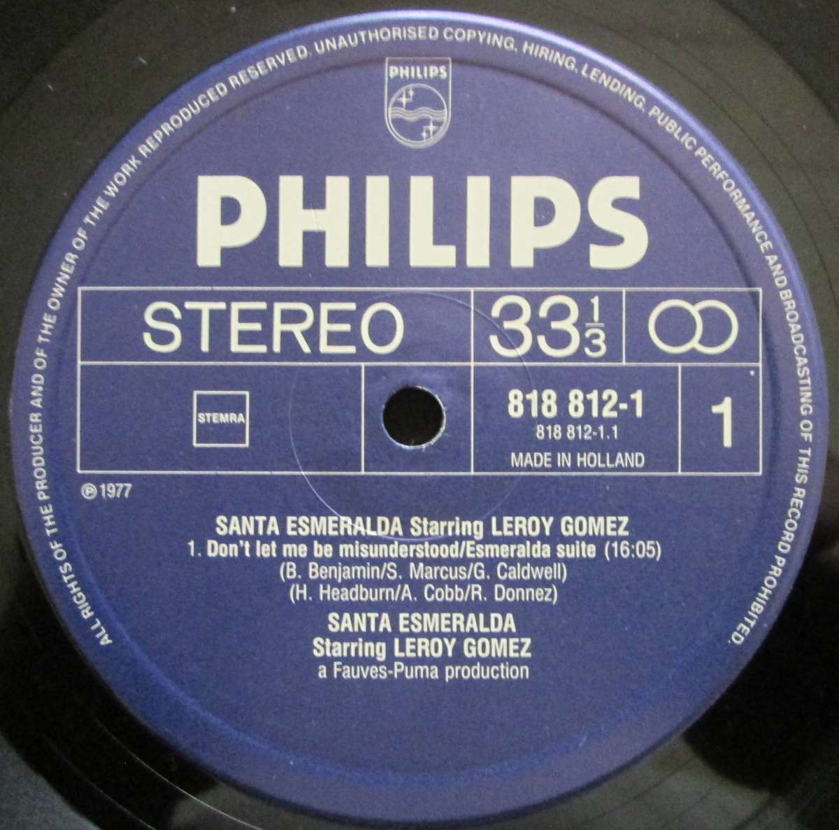 SANTA ESMERALDA & LEROY GOMEZ - DONT LET ME BE MISUNDERSTOOD (LP/VINYL)