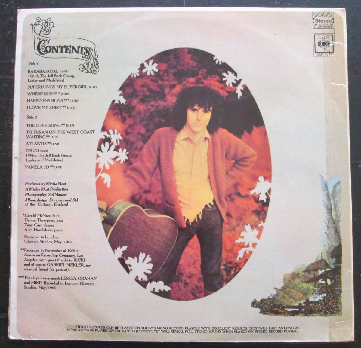 DONOVAN - BARABAJAGAL   (LP/VINYL)