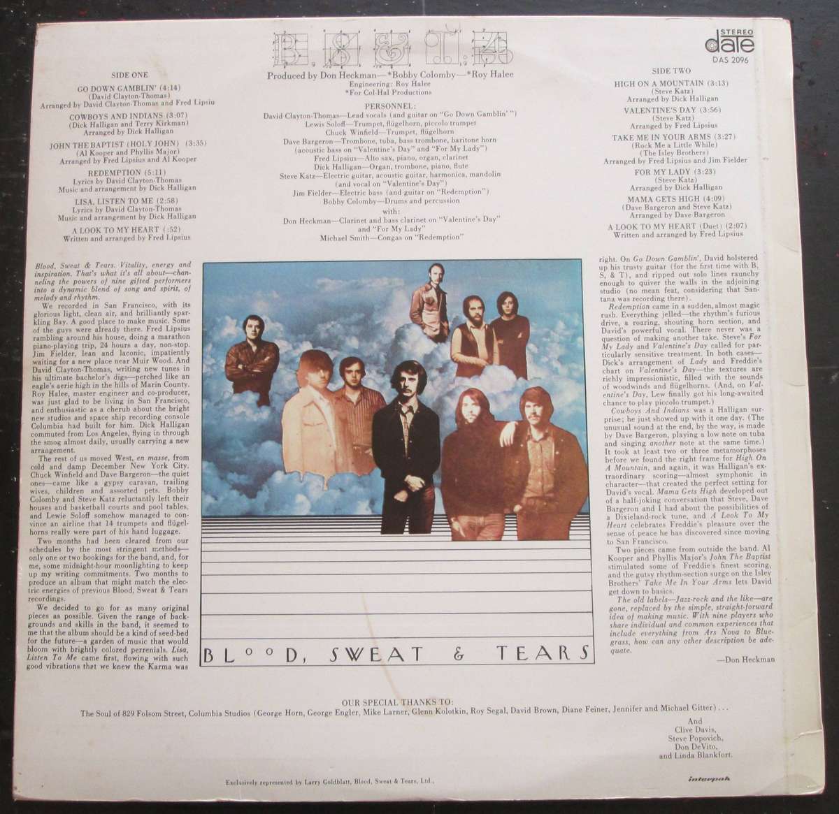 BLOOD, SWEAT & TEARS - B.S. & T, 4  (LP/VINYL)