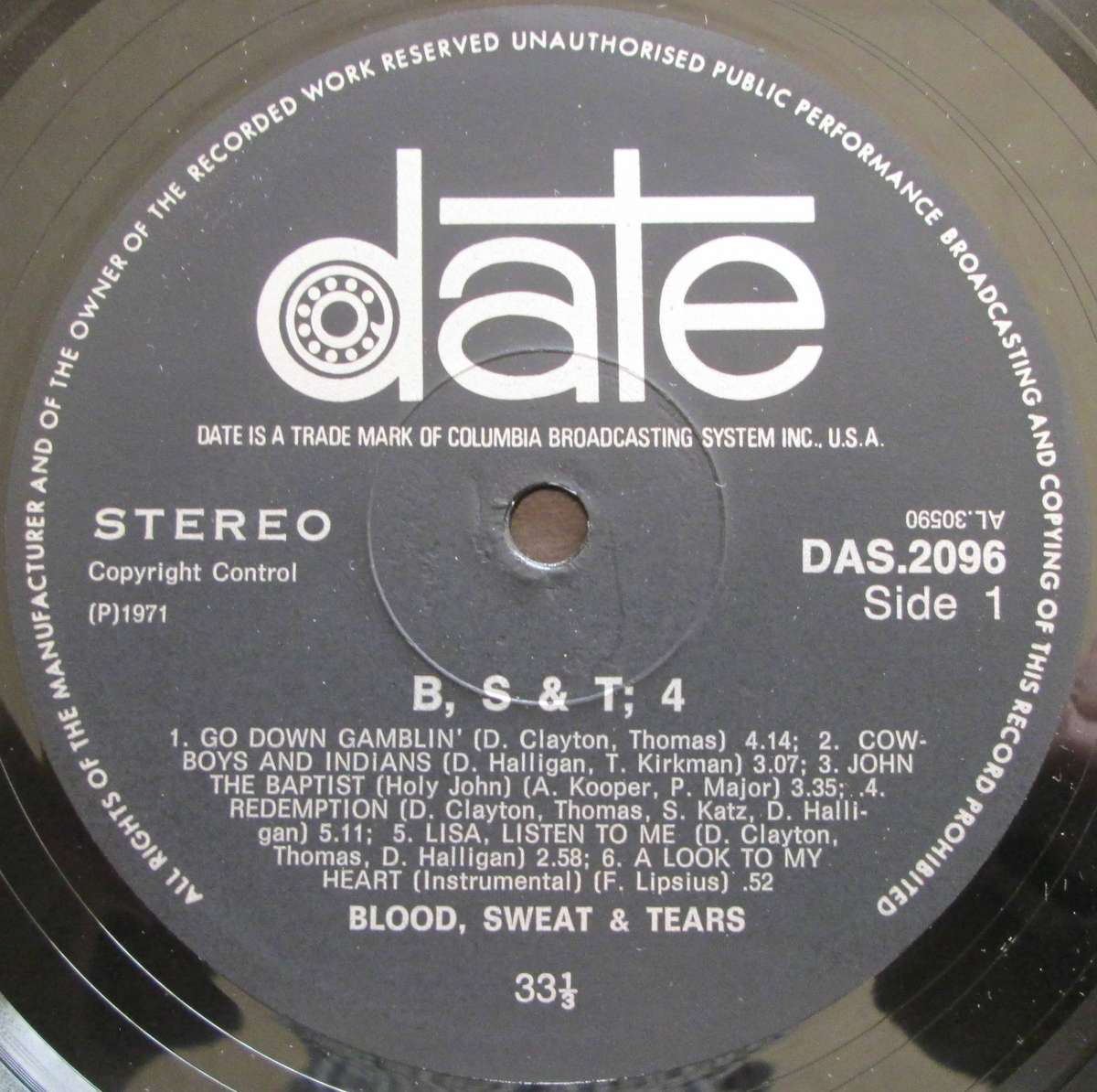 BLOOD, SWEAT & TEARS - B.S. & T, 4  (LP/VINYL)