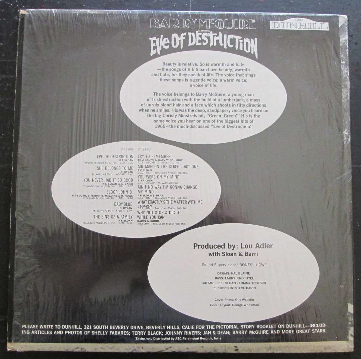 BARRY McGUIRE - EVE OF DESTRUCTION  (LP/VINYL)