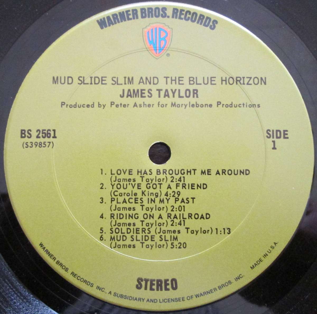 JAMES TAYLOR - MUD SLIDE SLIM AND THE BLUE HORIZON  (LP/VINYL)