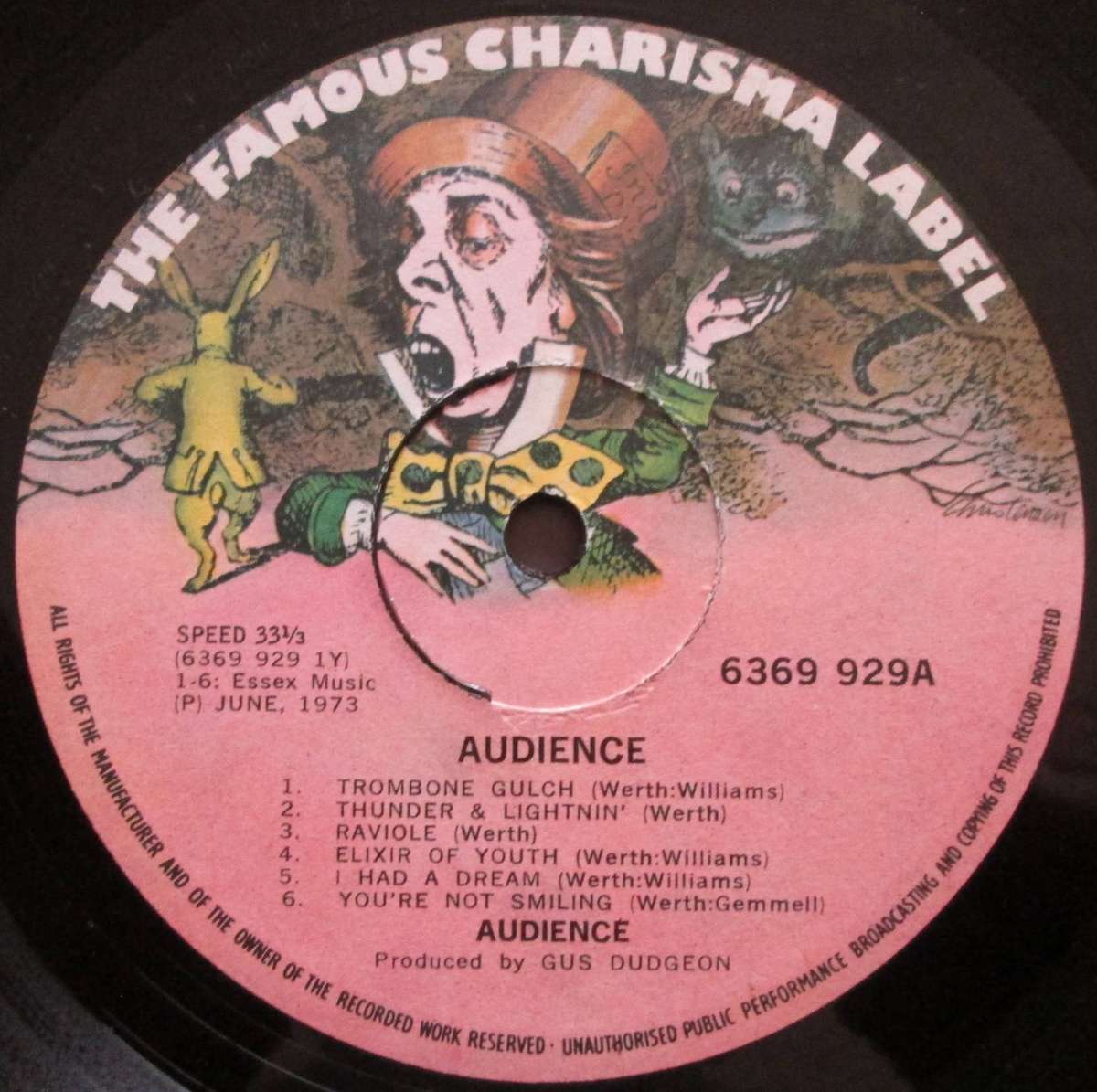 AUDIENCE - AUDIENCE    (LP/VINYL)