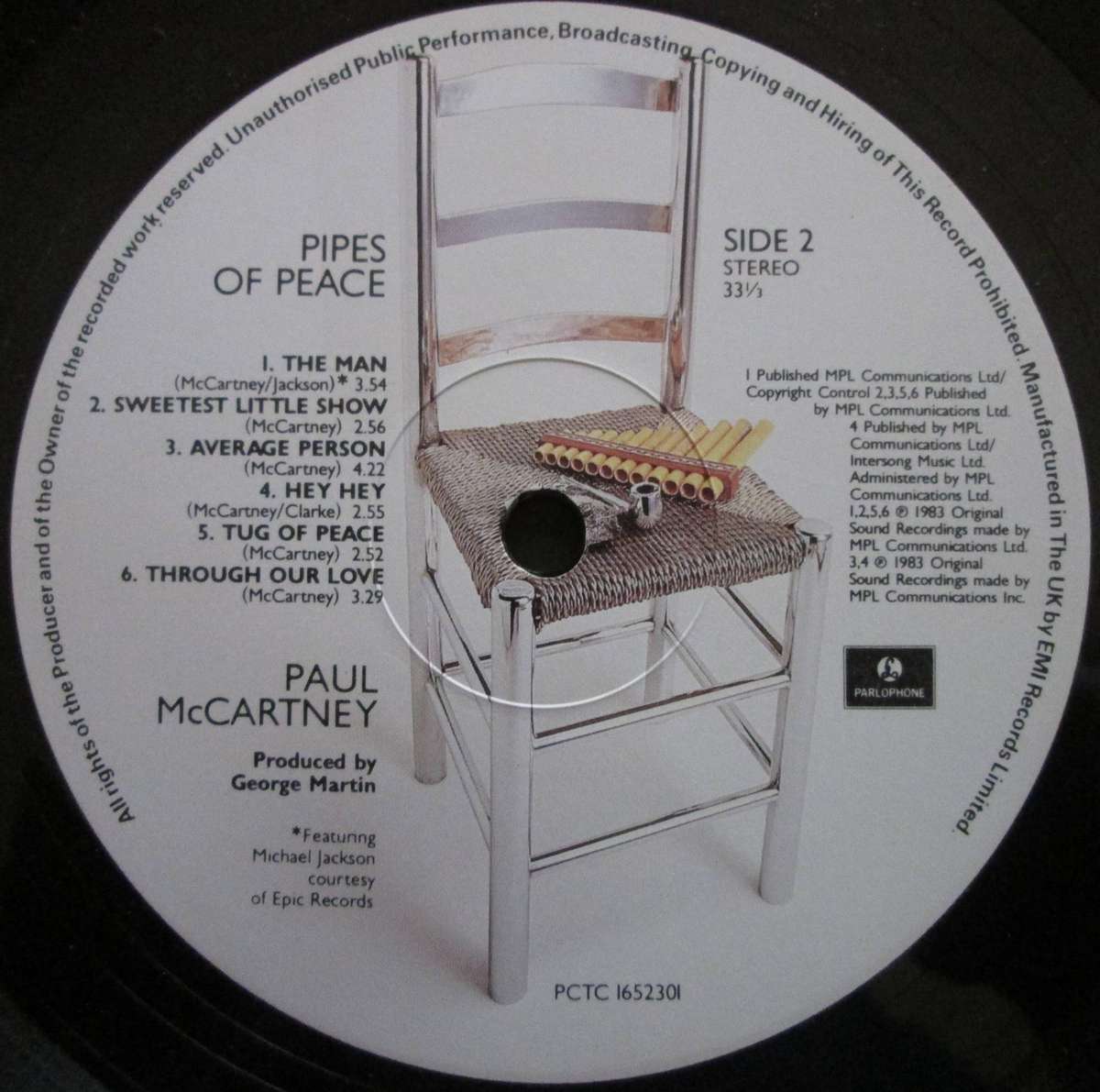 PAUL McCARTNEY - PIPES OF PEACE   (LP/VINYL)