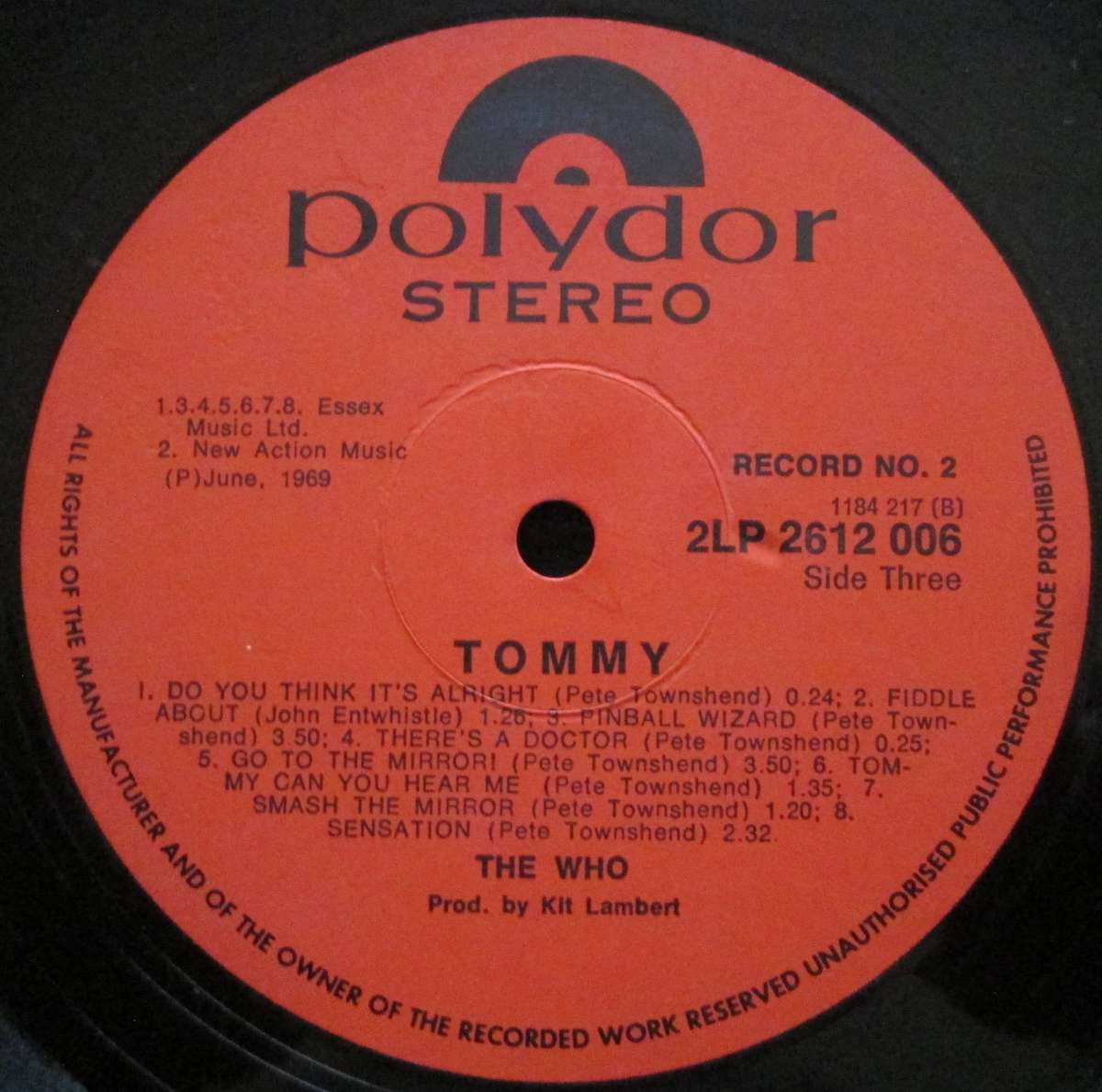 THE WHO - TOMMY (2xLP/VINYL)