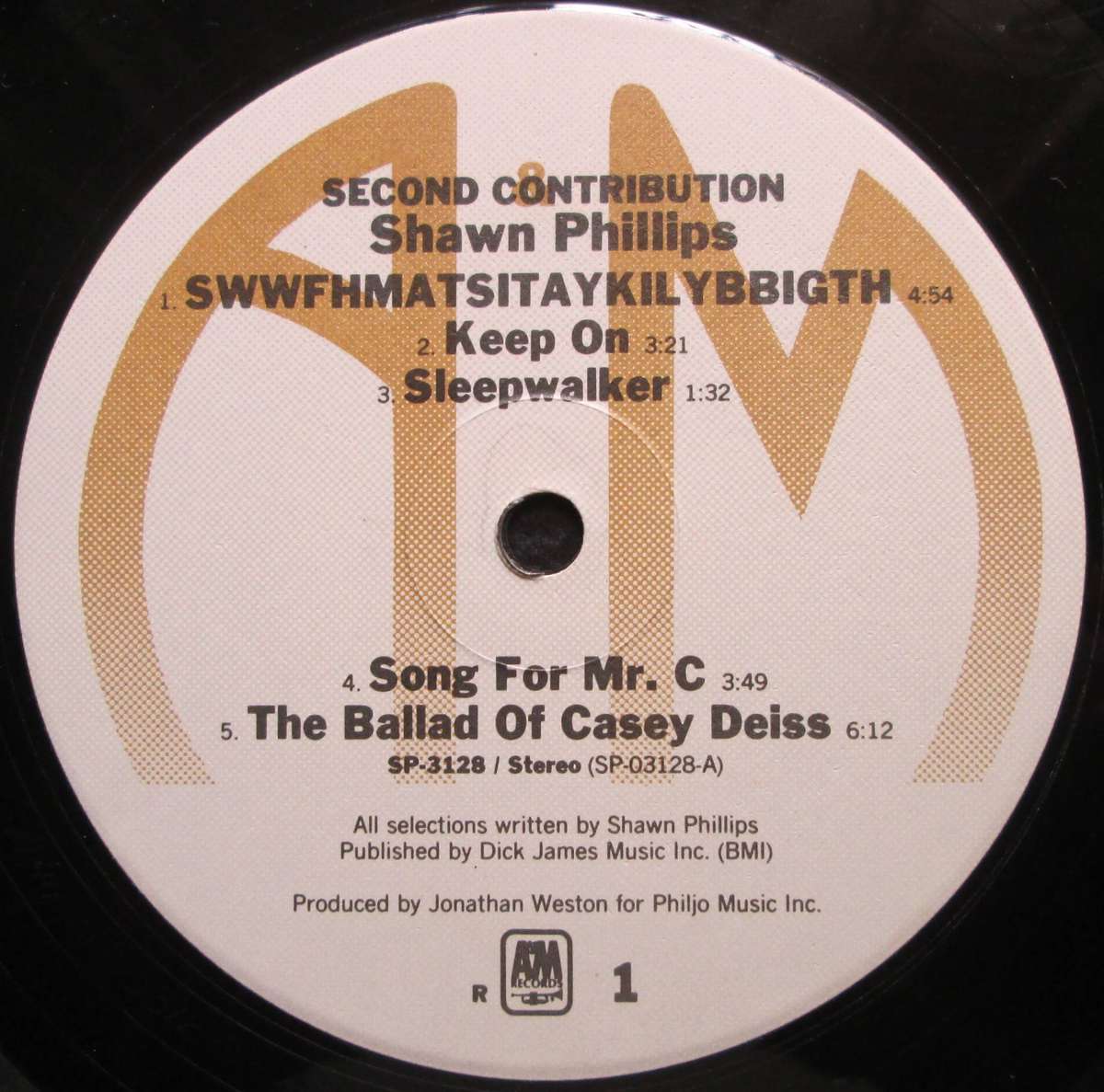 SHAWN PHILLIPS - SECOND CONTRIBUTION  (LP/VINYL)