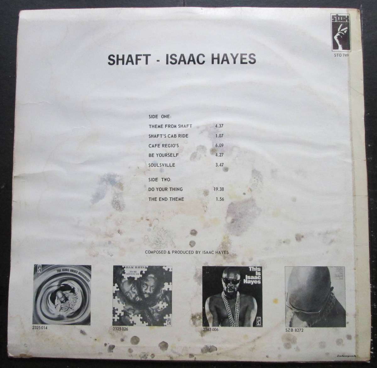 ISAAC HAYES - SHAFT  (LP/VINYL)