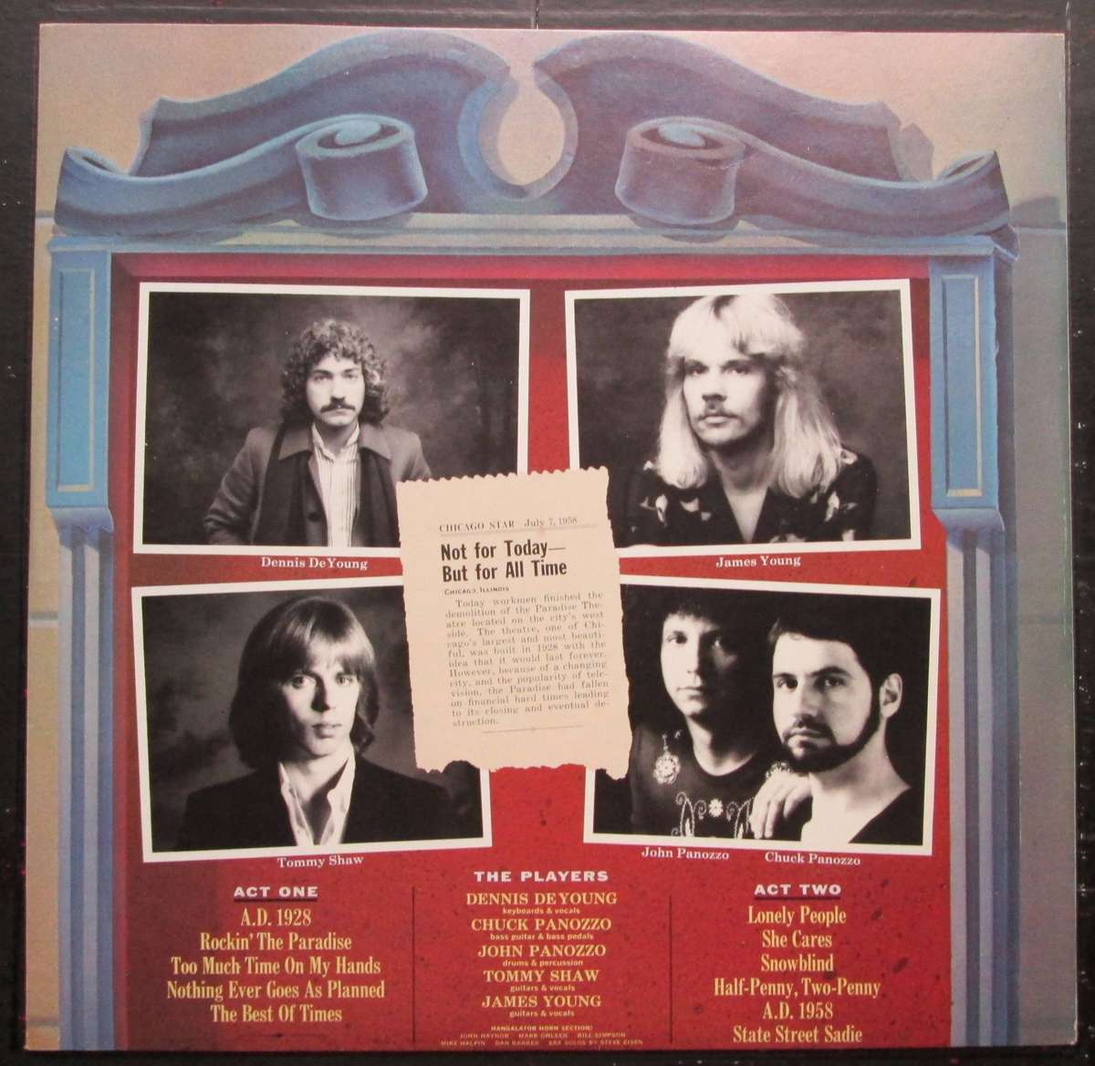 STYX - PARADISE THEATRE  (LP/ VINYL)