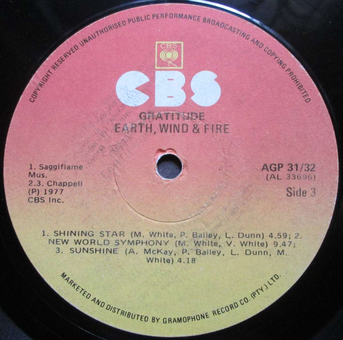 EARTH, WIND & FIRE - GRATITUDE (2xLP/VINYL)