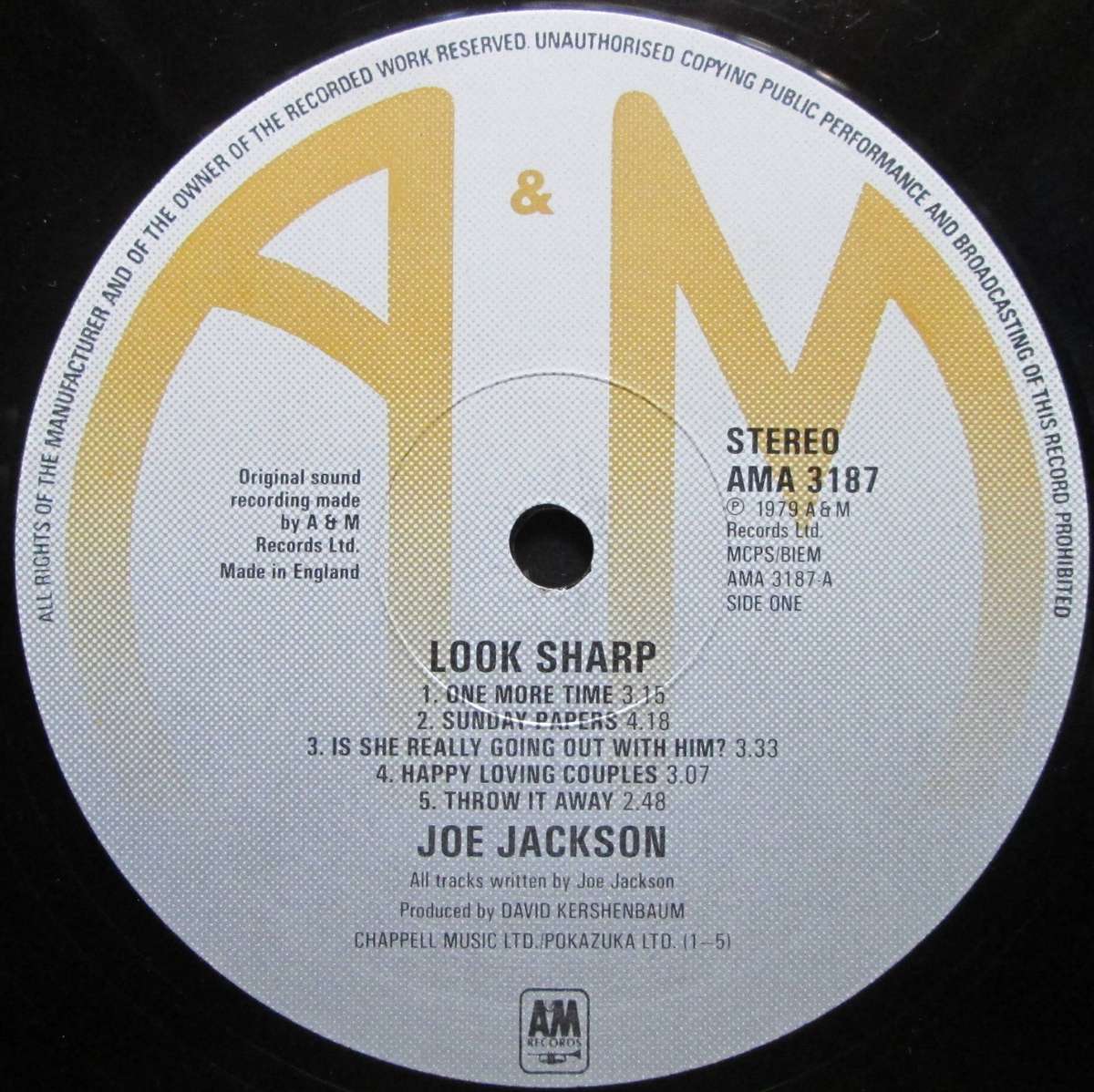 JOE JACKSON - LOOK SHARP  (LP/VINYL)