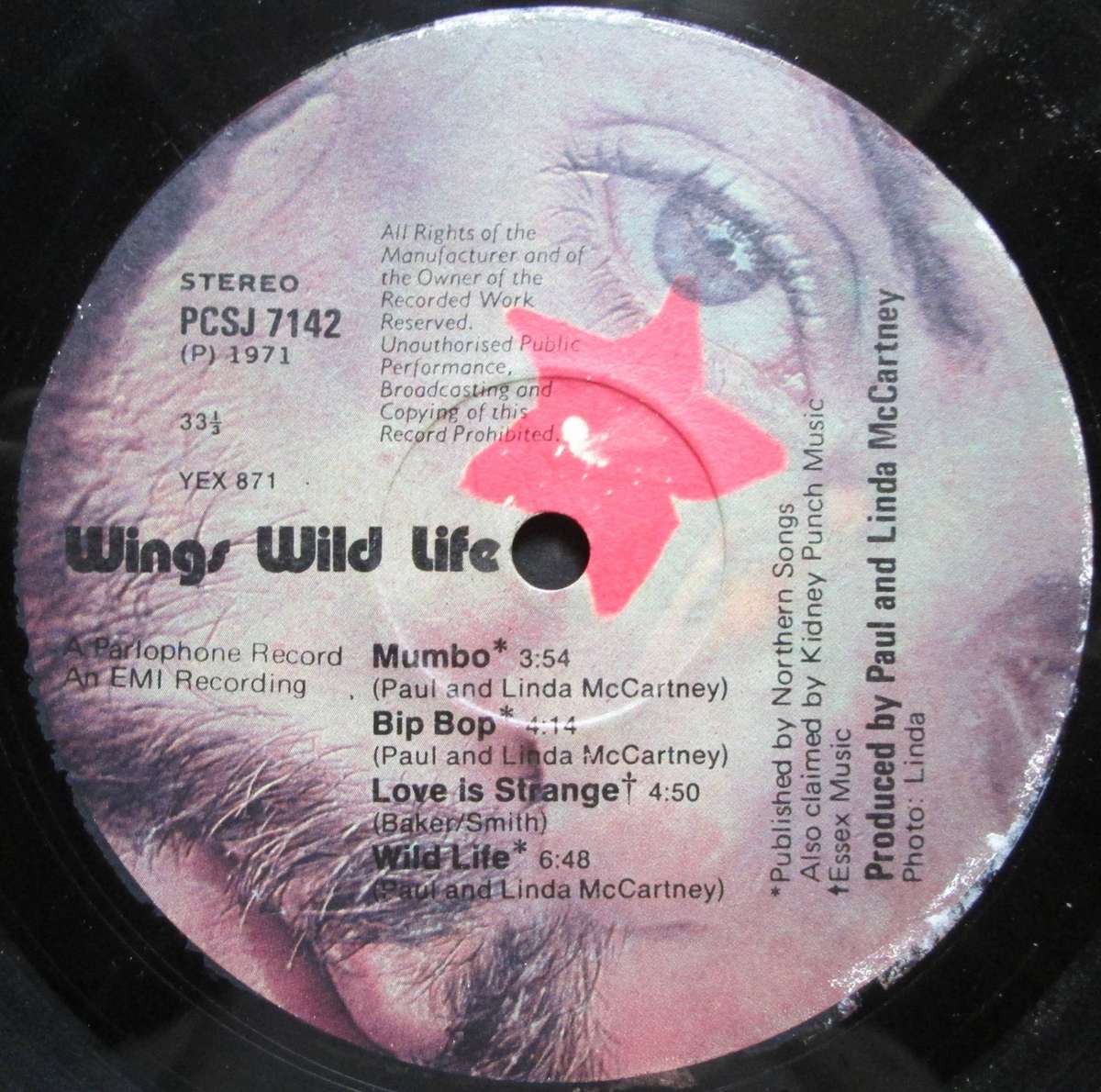 WINGS - WILD LIFE     (LP/VINYL)